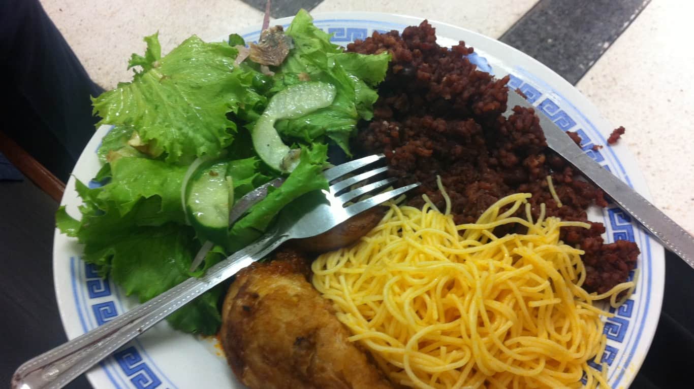 Lunch - Waakye (Red Rice) by sshreeves