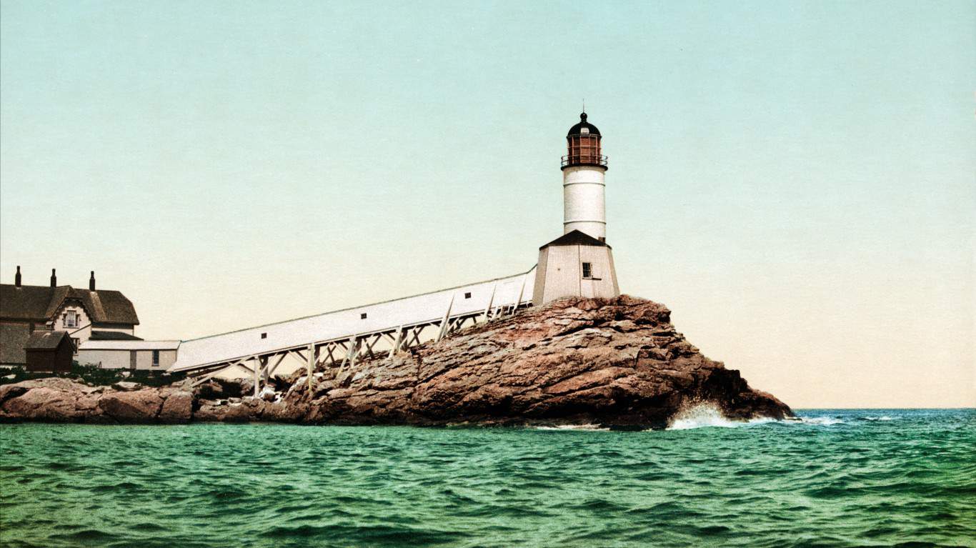 Isles+of+Shoals+New+Hampshire | White Island Light, Isles of Shoals, New Hampshire, 1901
