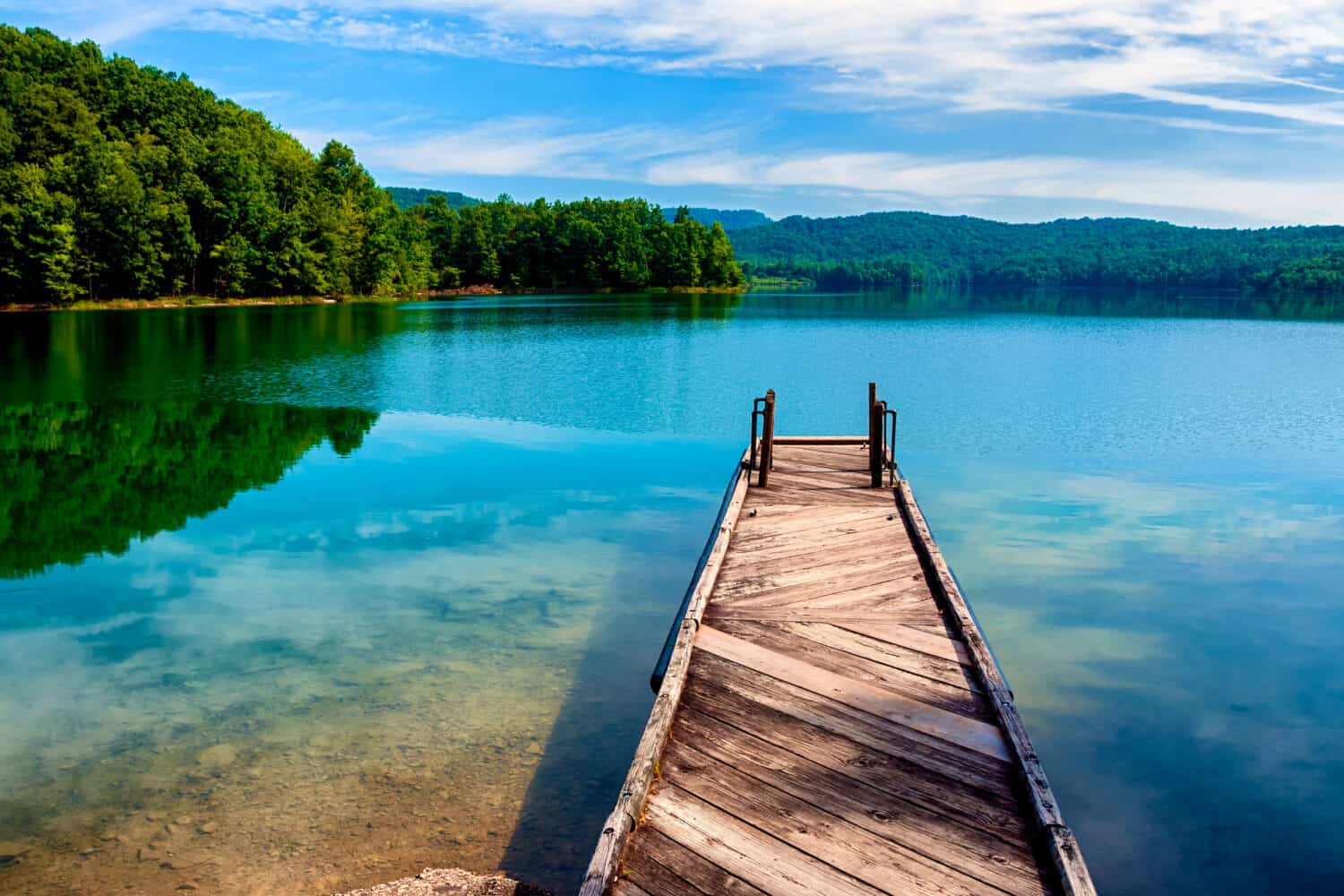 Dock, Summersville Lake, Nicholas County, West Virginia, USA