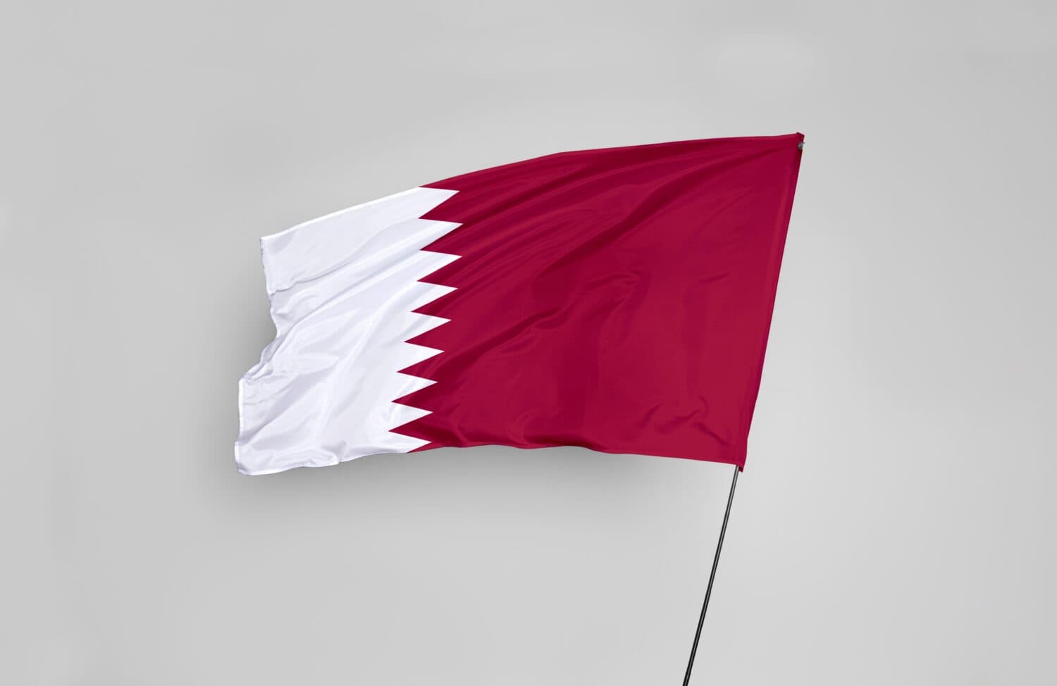 The Qatar flag 