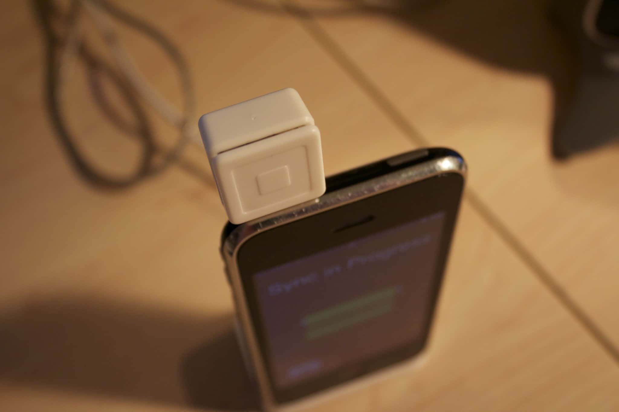 Square Reader + iPhone 3G by Chris Harrison