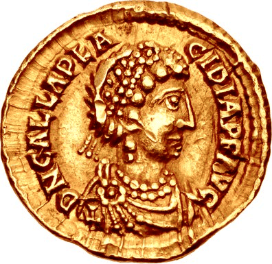 Galla Placidia coin by Classical Numismatic Group, Inc. http://www.cngcoins.com