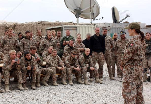 Princess Mary Visits Danish Troops In Afghanistan