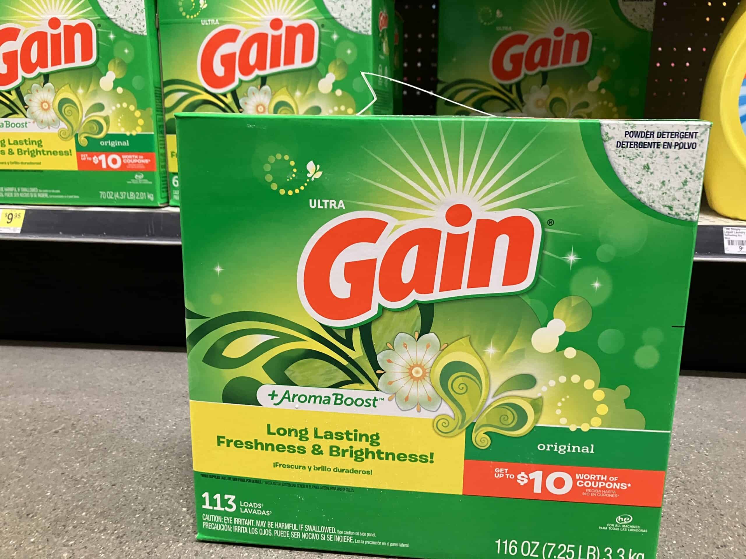 Gain powder laundry detergent