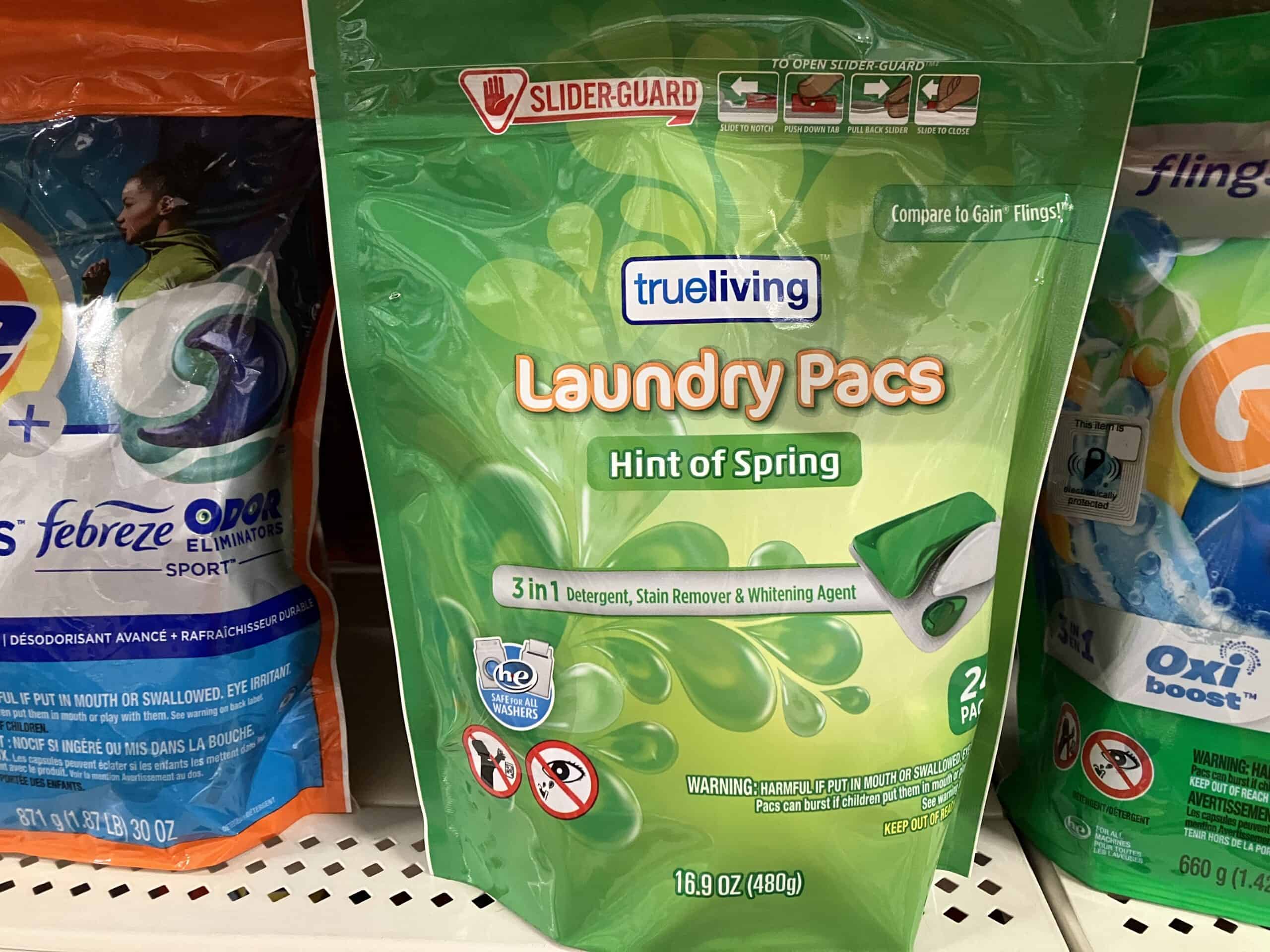 True Living laundry pacs