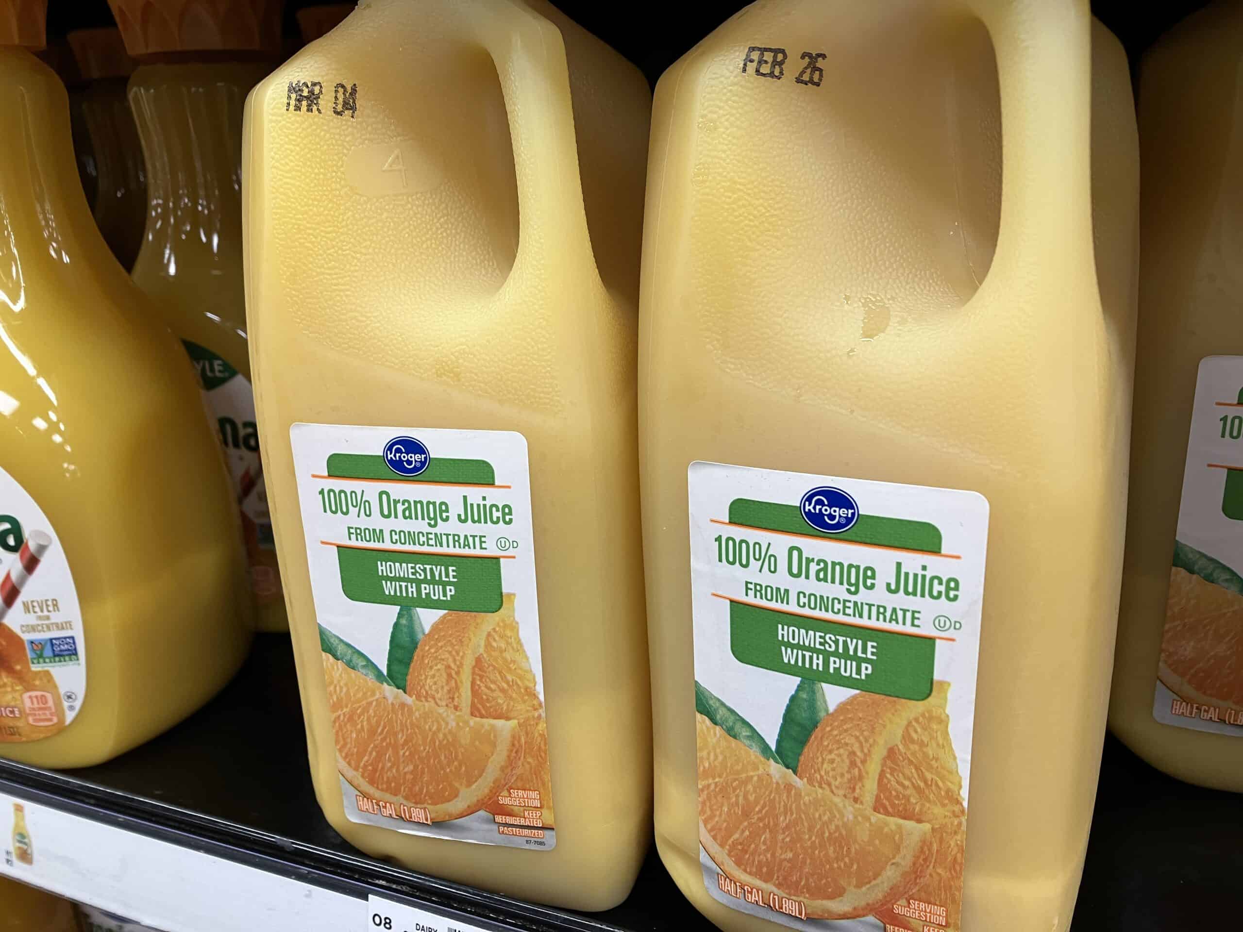 Kroger orange juice