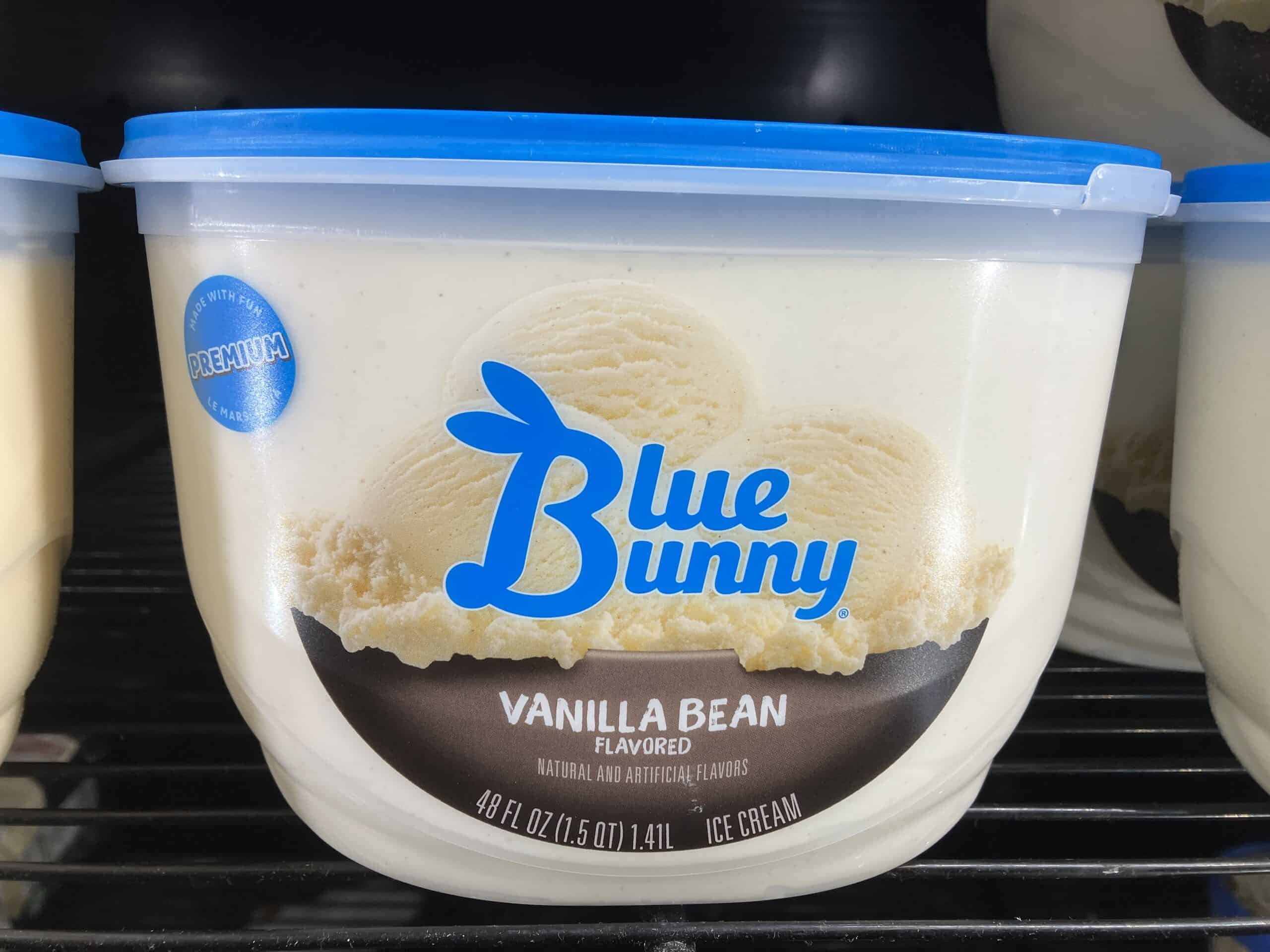 Blue Bunny vanilla bean ice cream