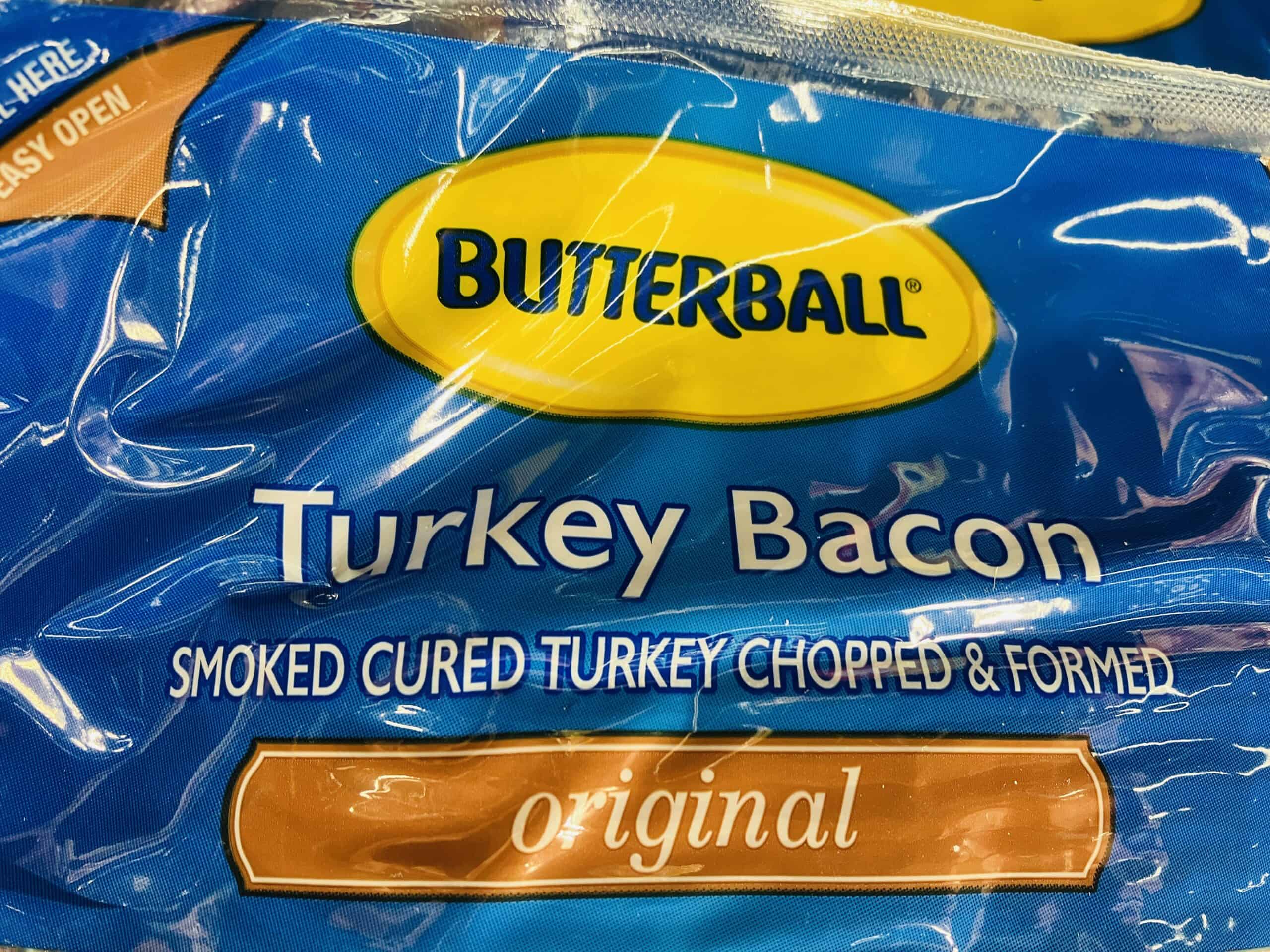 Butterball turkey bacon label