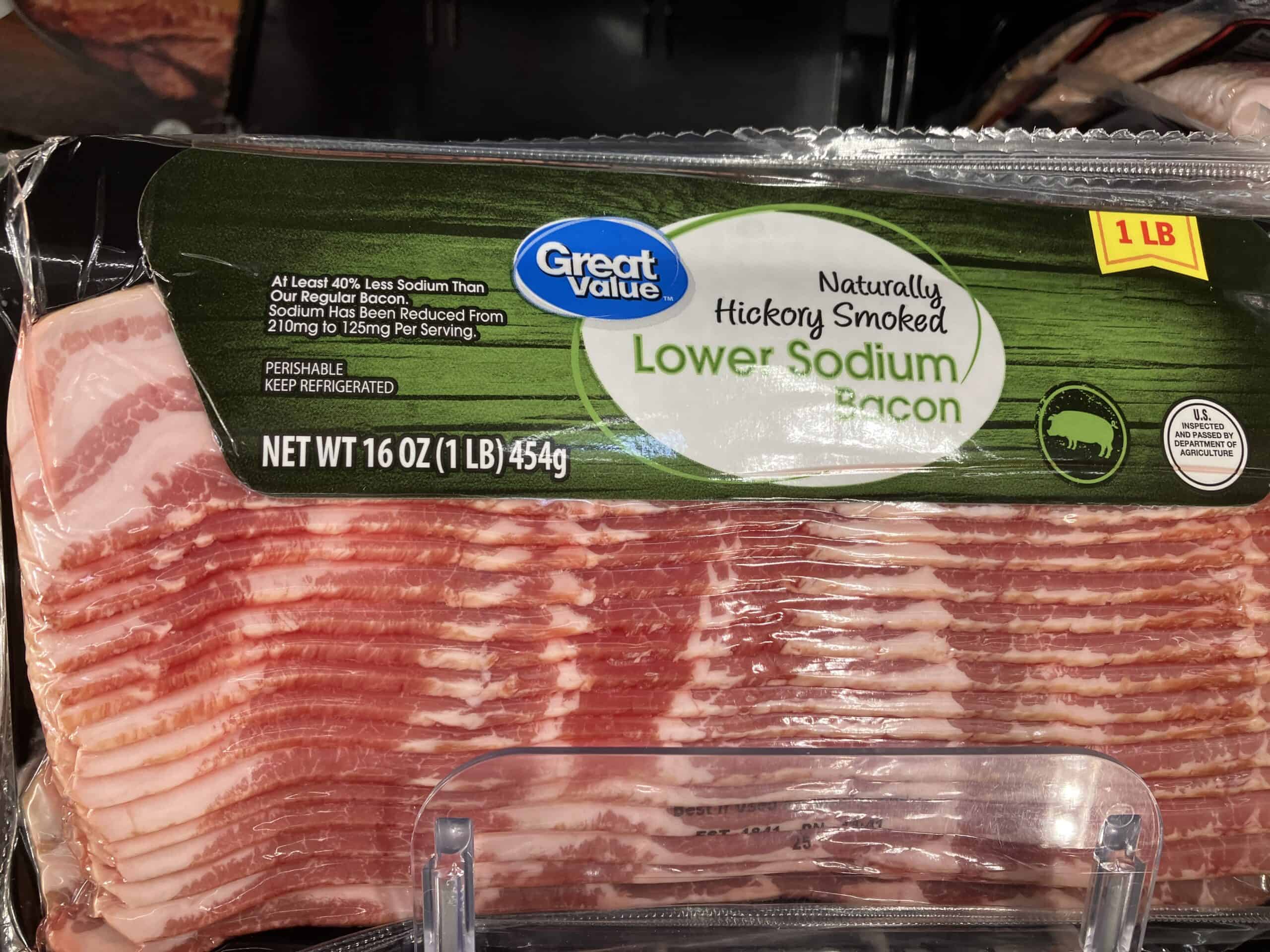 Great Value Hickory Smoked Lower Sodium Bacon