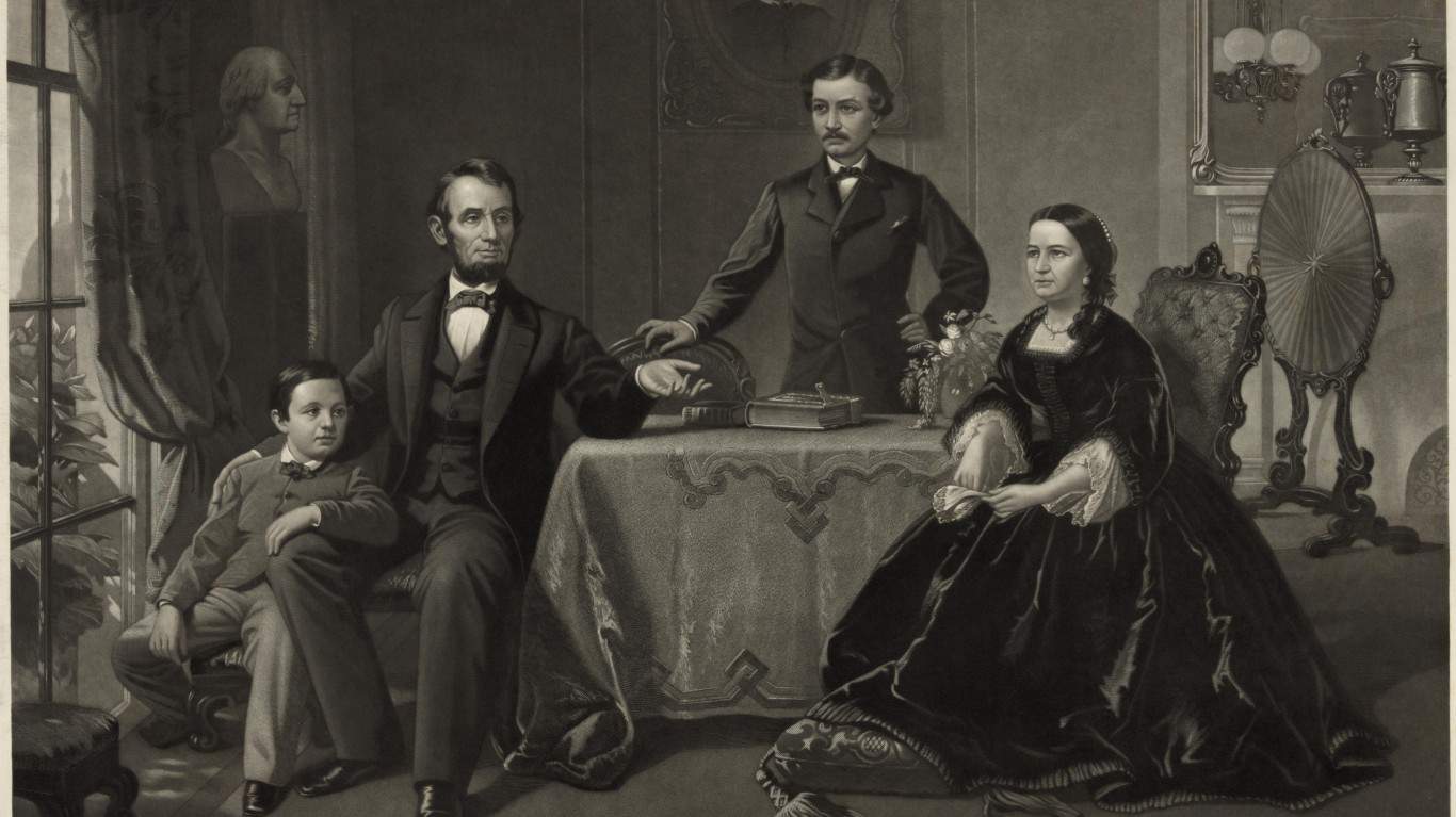 Mary+Lincoln | Lincoln and his family / painted by S.B. Waugh ; engraved by William Sartain, ca. 1866 (LOC)