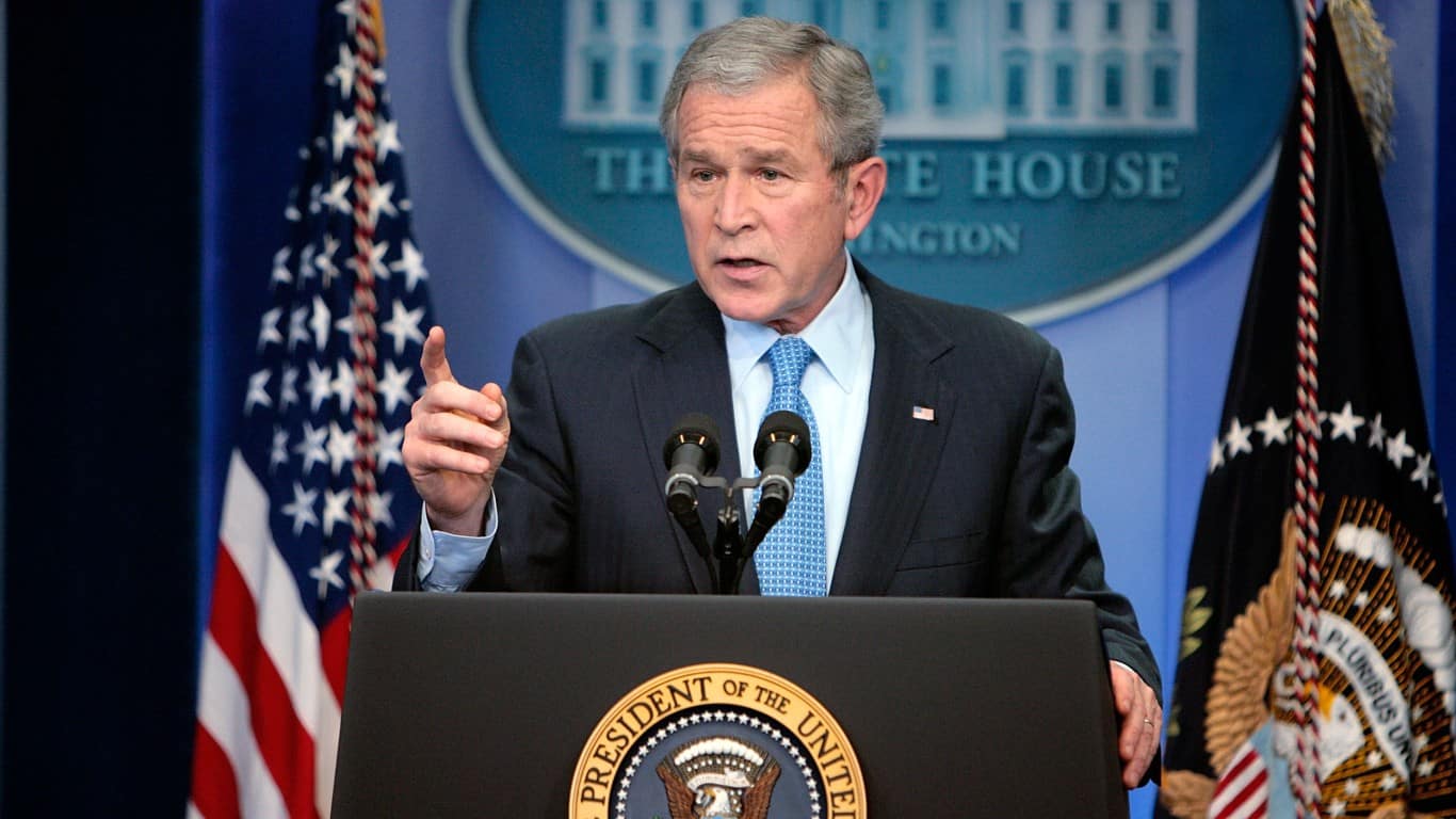 George W. Bush | President Bush Holds Press Conference At White House