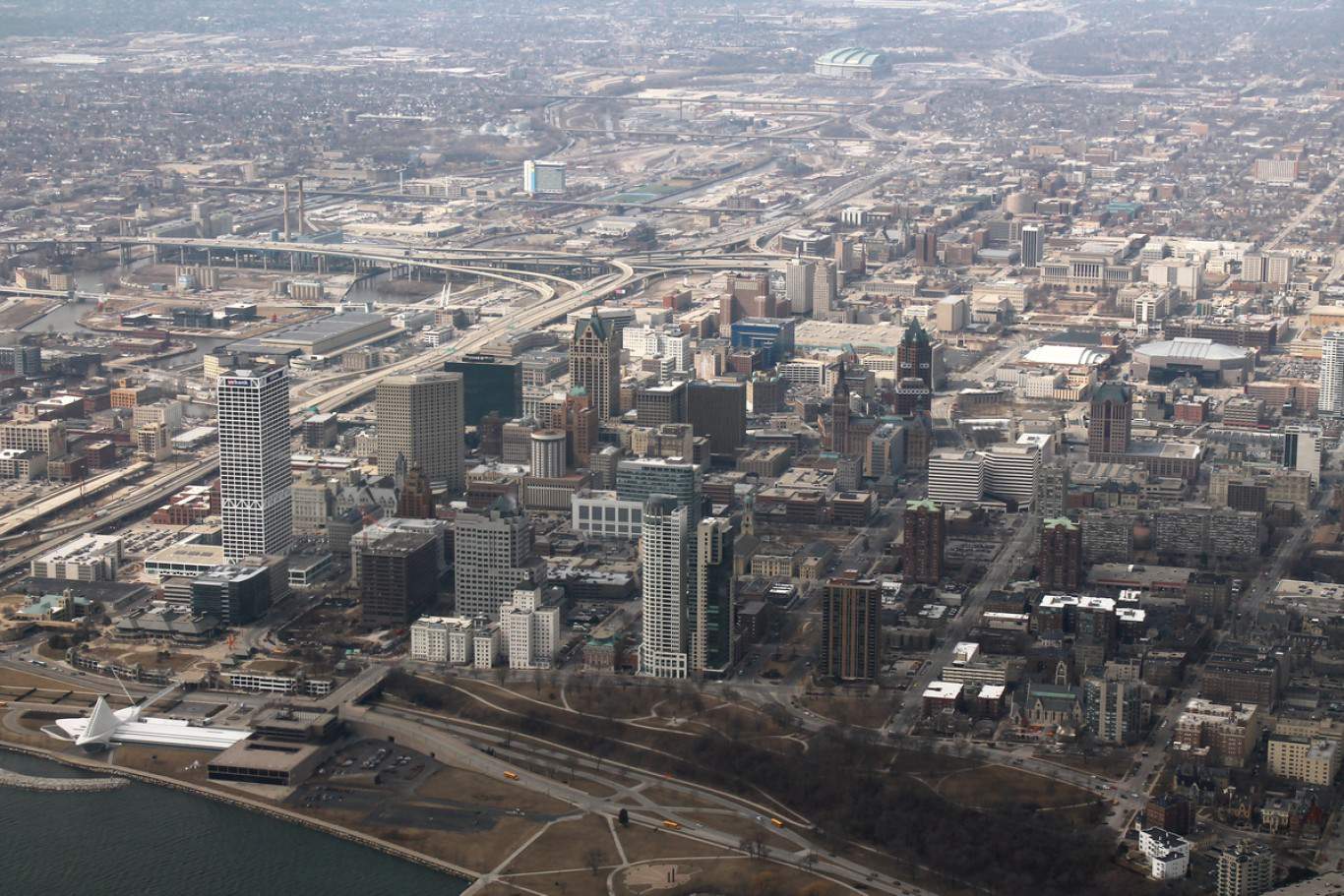 Wisconsin+skyline+aerial | Milwaukee Aerial Two