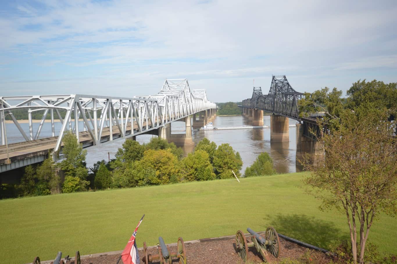 Mississippi+bridge+Old+Vicksburg+Bridge | Vicksburg Bridge and Mississippi Bridge