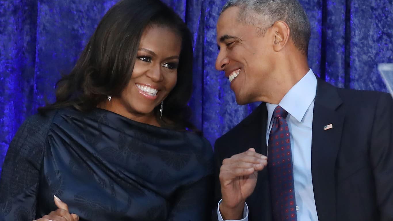 Michelle Obama | Barack And Michelle Obama Attend Portrait Unveiling At Nat'l Portrait Gallery