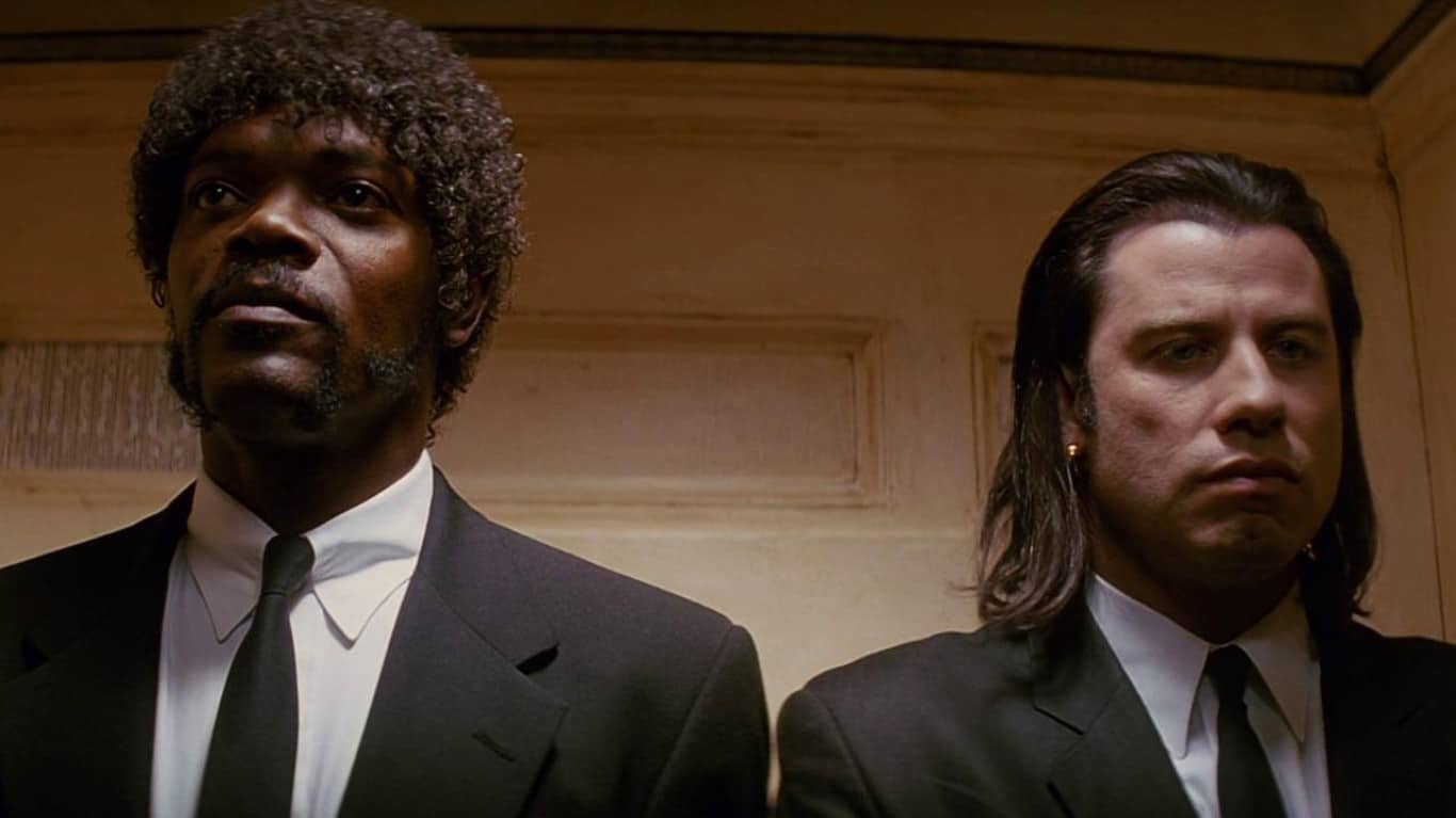 Pulp Fiction (1994) | Samuel L. Jackson and John Travolta in Pulp Fiction (1994)