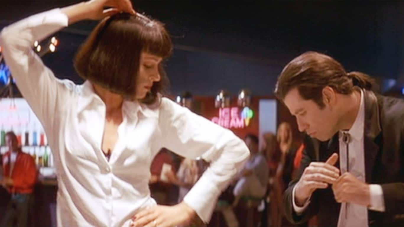 Pulp Fiction (1994) | Uma Thurman and John Travolta in Pulp Fiction (1994)