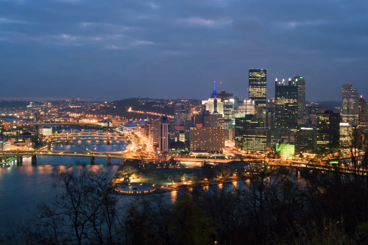 View from mt. Washington on downtown Pittsburgh