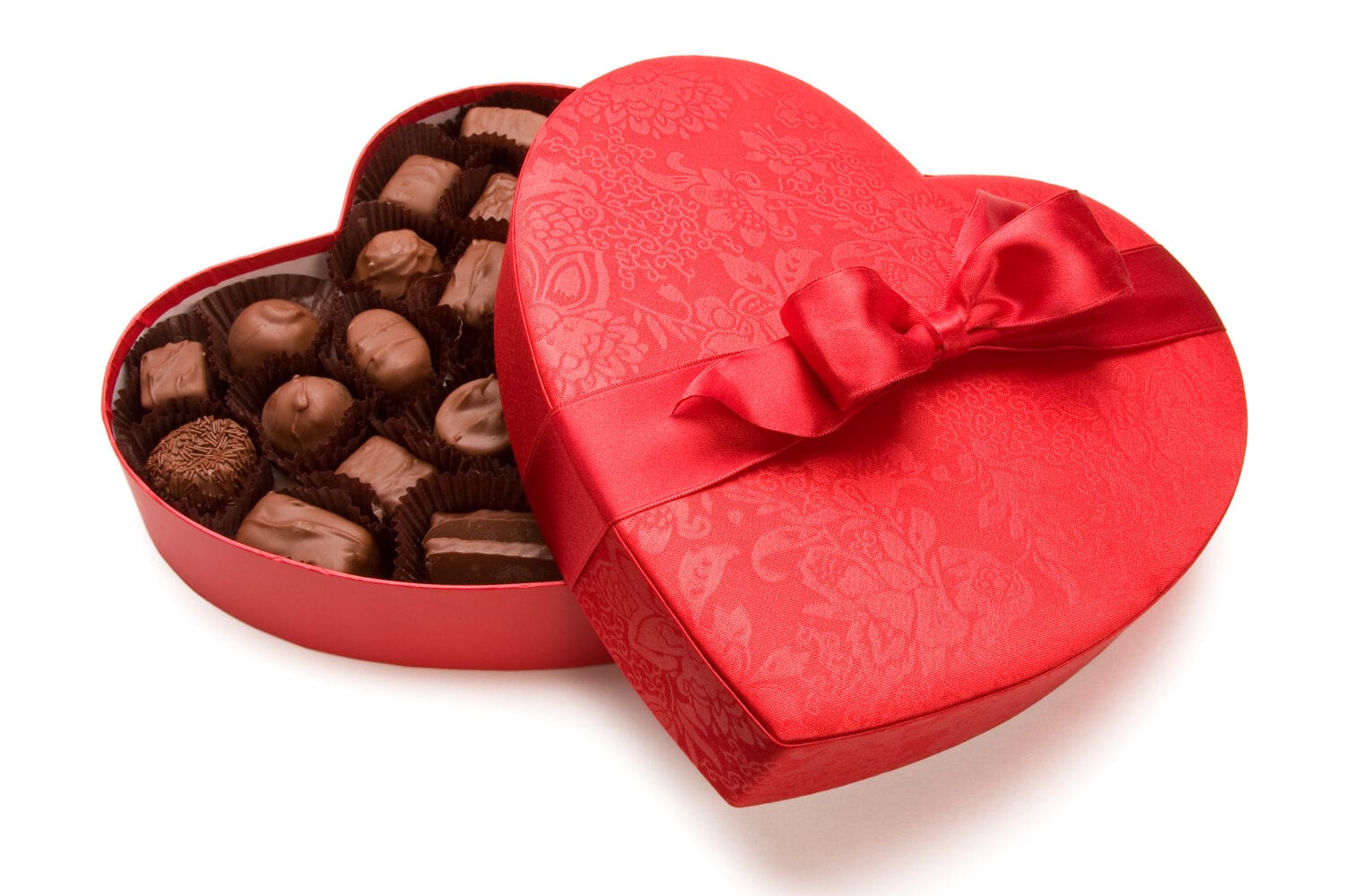 a box of Valentine's chocolate