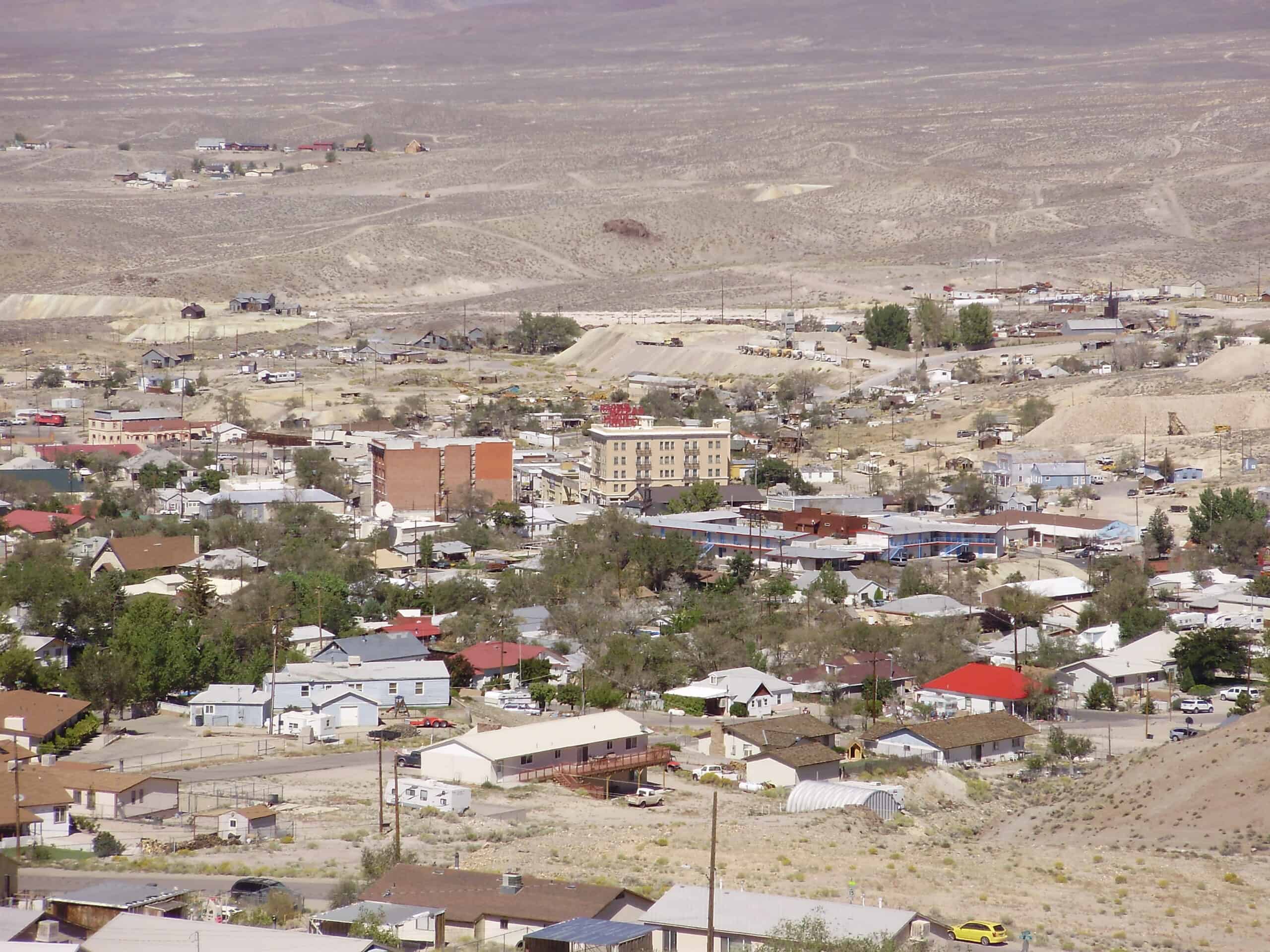 View of downtown Tonopah, Nevada