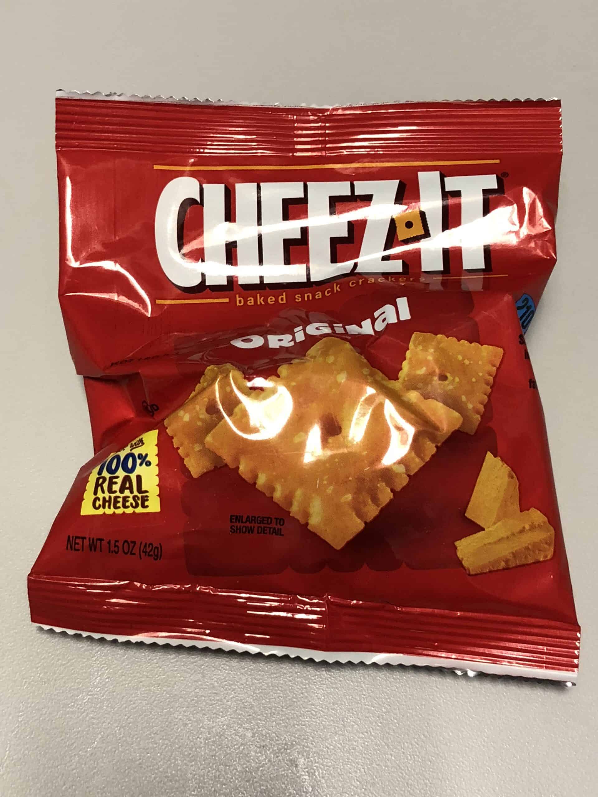 A bag of Cheez-it crackers