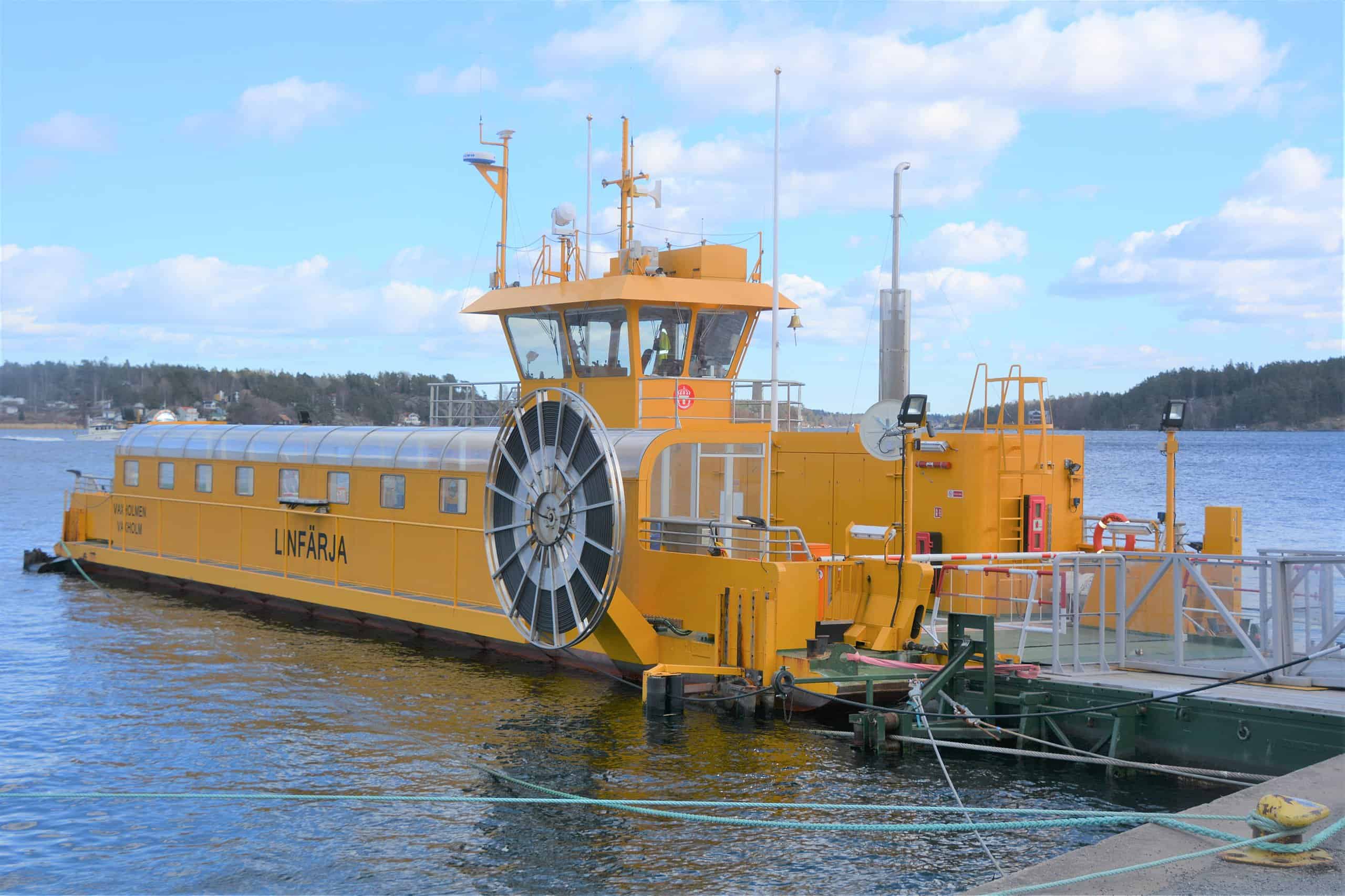 Cable ferry in Sweden
