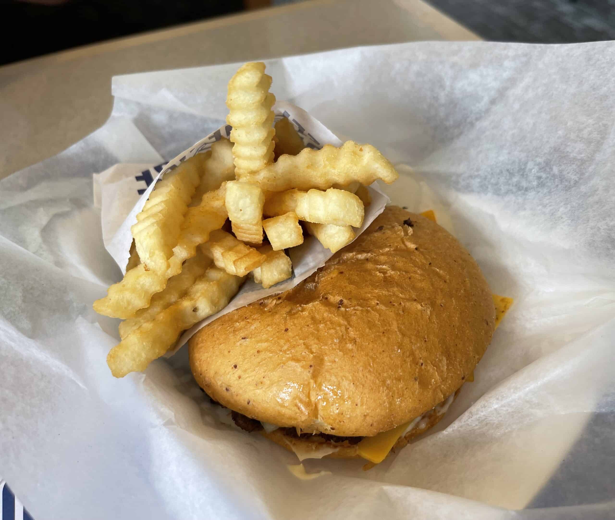 Culver's burger and fries