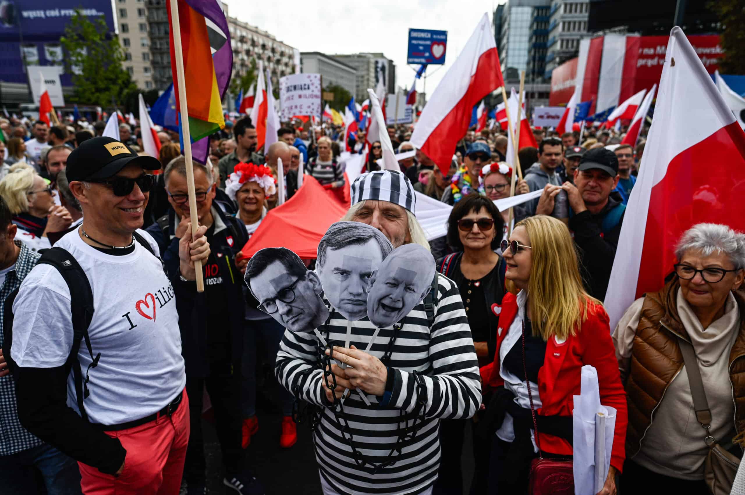 Donald Tusk Leads Opposition Rally In Warsaw