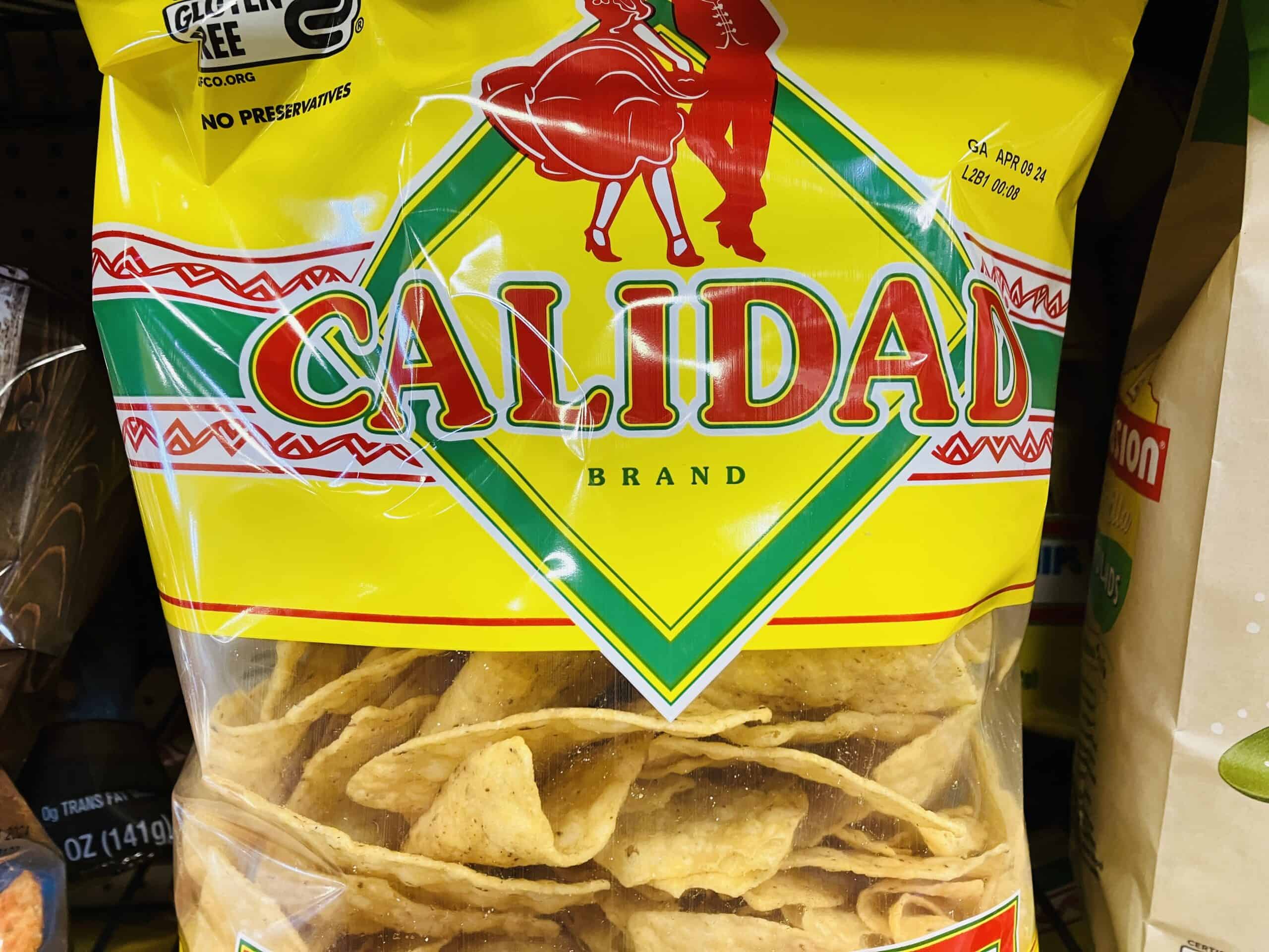 Calidad yellow corn tortilla chips