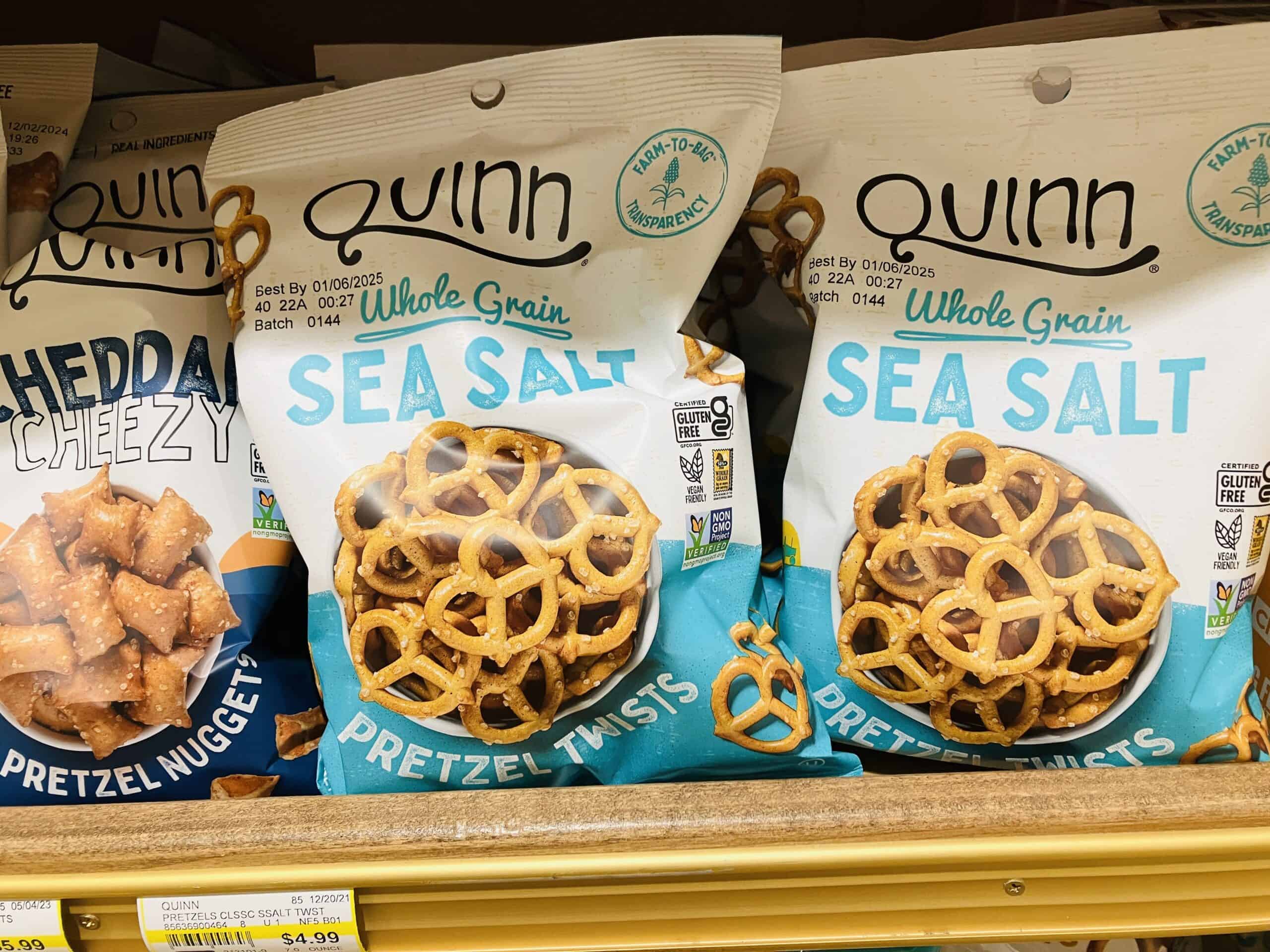 Quinn Sea Salt pretzels