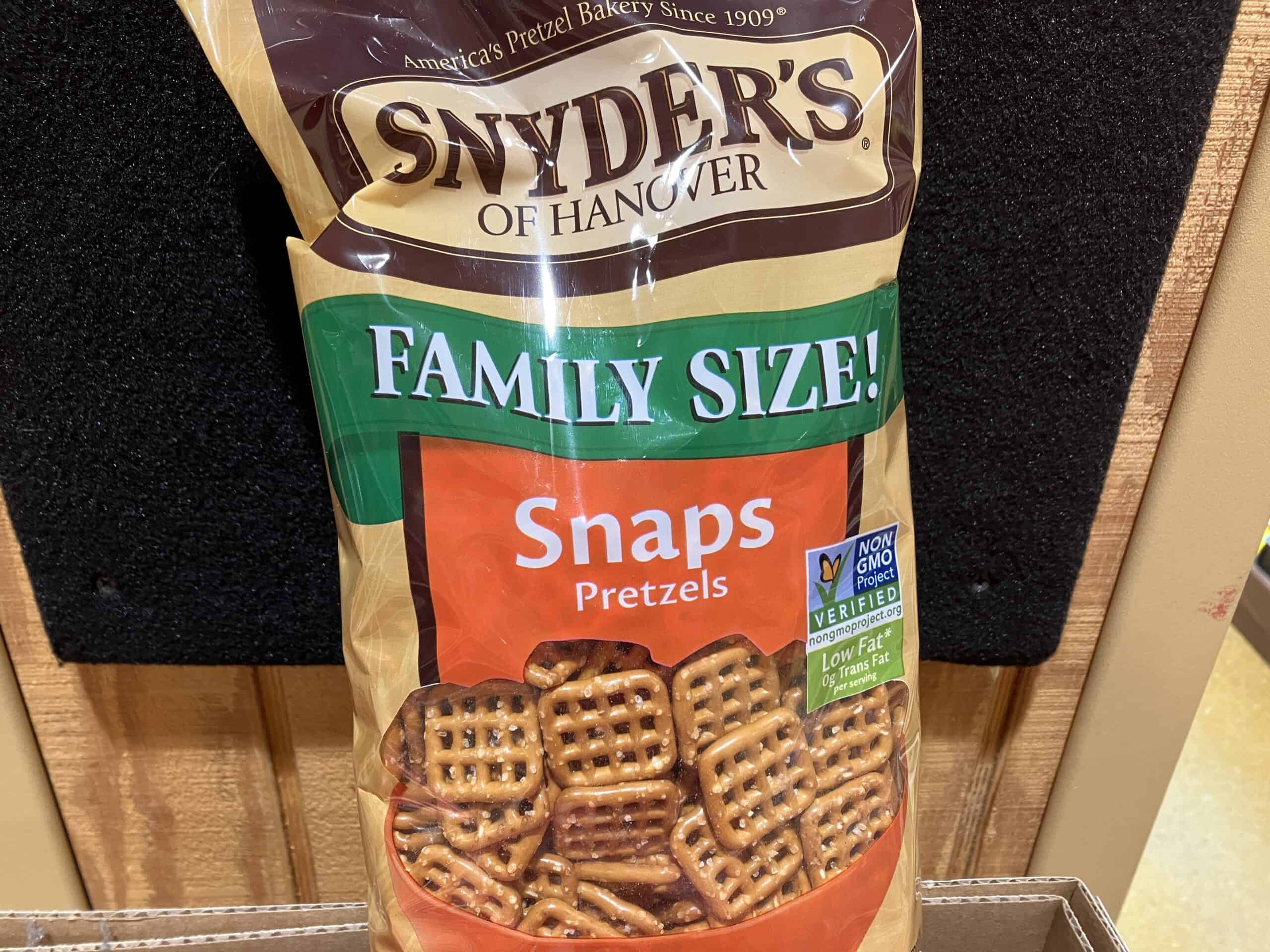 Snyder's of Hanover Snaps pretzels