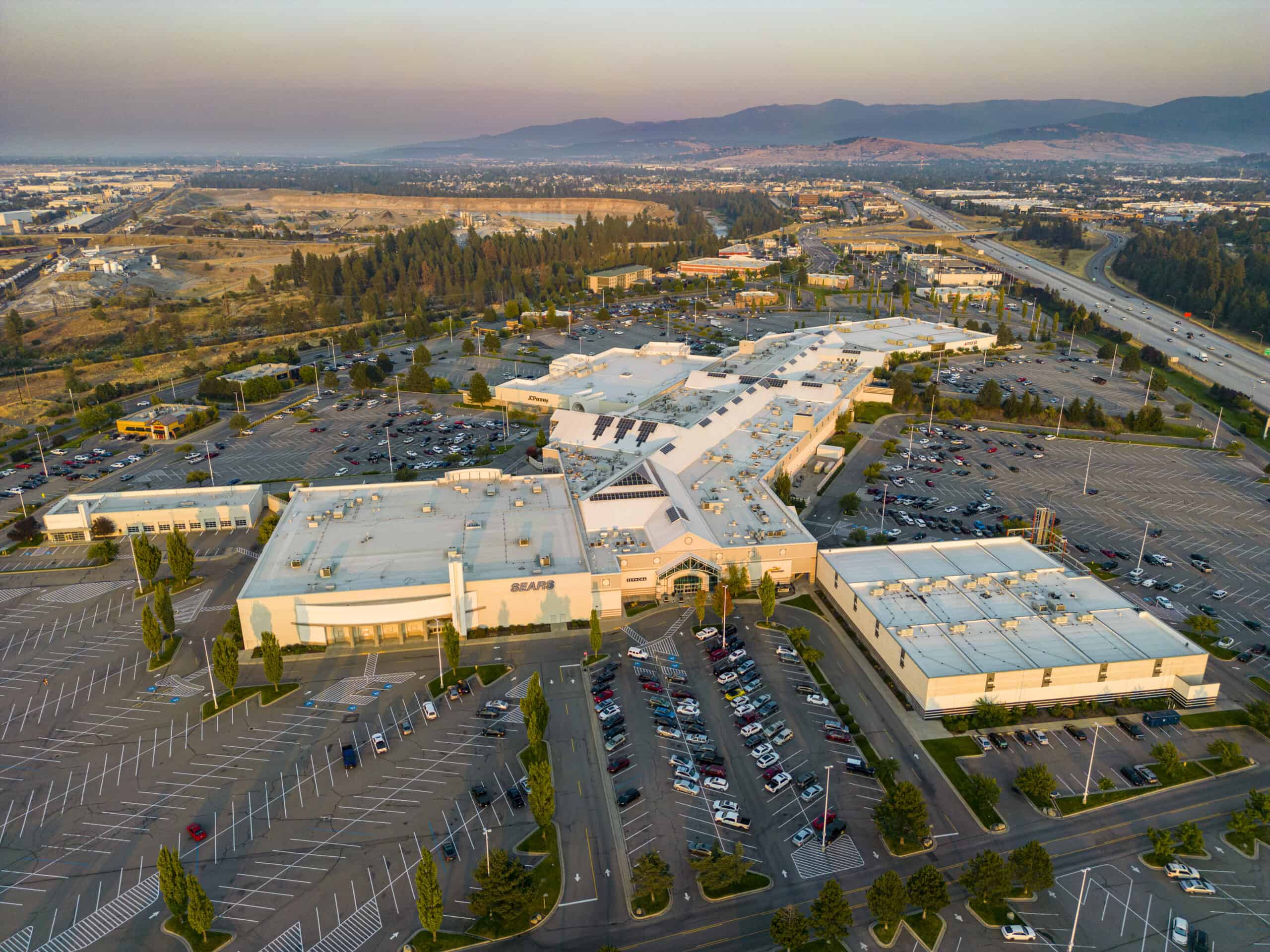 Spokane Valley Mall (aerial photo looking east) by Locke Cole