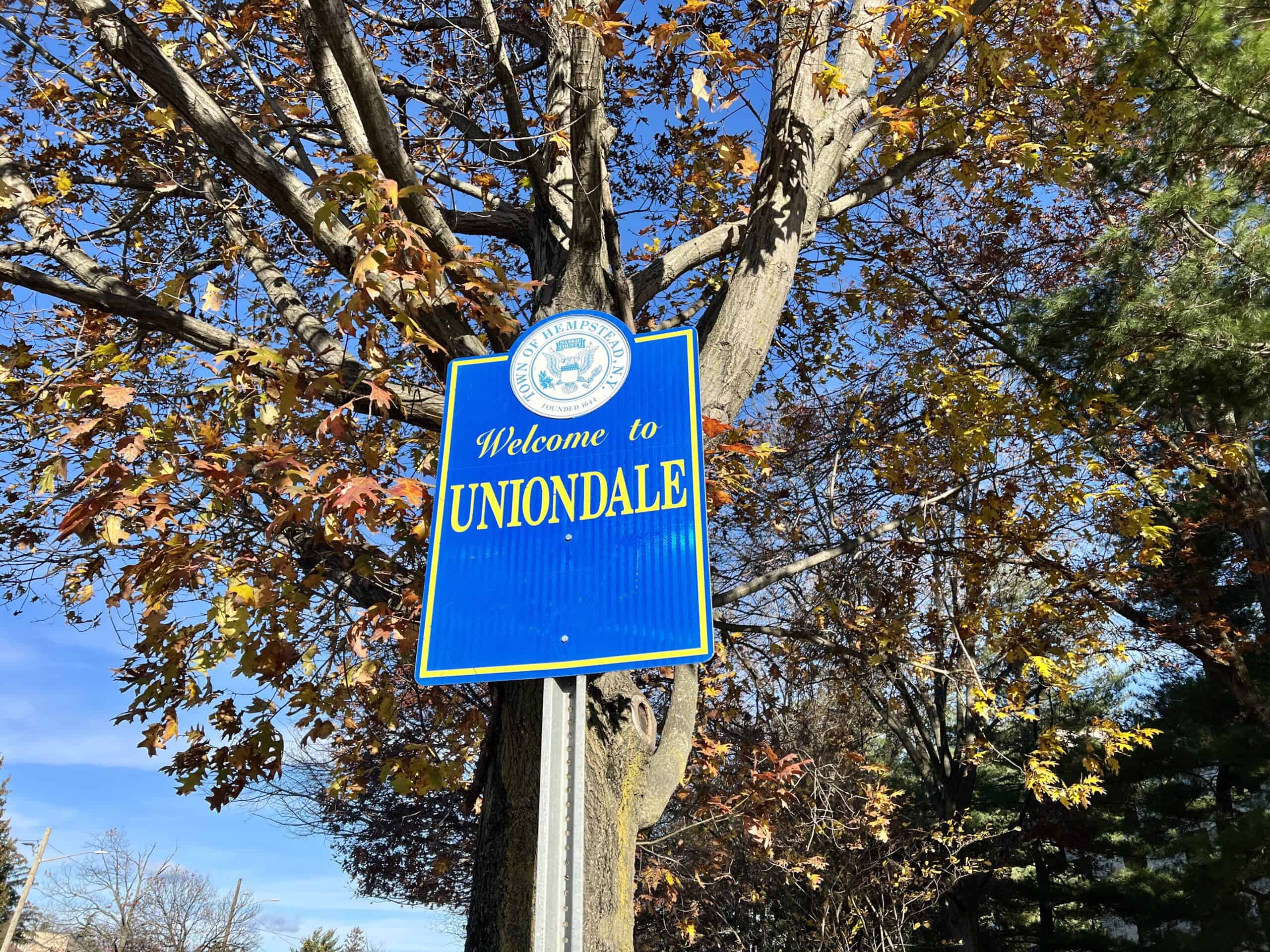 Uniondale Welcome Sign, Uniondale, Long Island, New York December 3, 2021 by AITFFan1