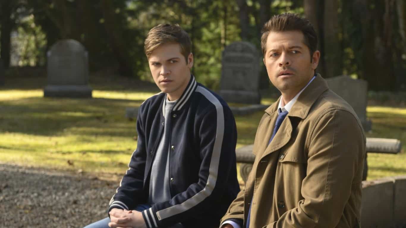 Moriah (Season 14, Episode 20) | Misha Collins and Alexander Calvert in Supernatural (2005)