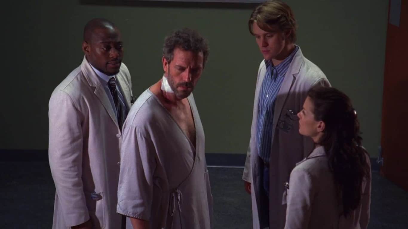 No Reason (Season 2, Episode 24) | Omar Epps, Hugh Laurie, Jennifer Morrison, and Jesse Spencer in House M.D. (2004)