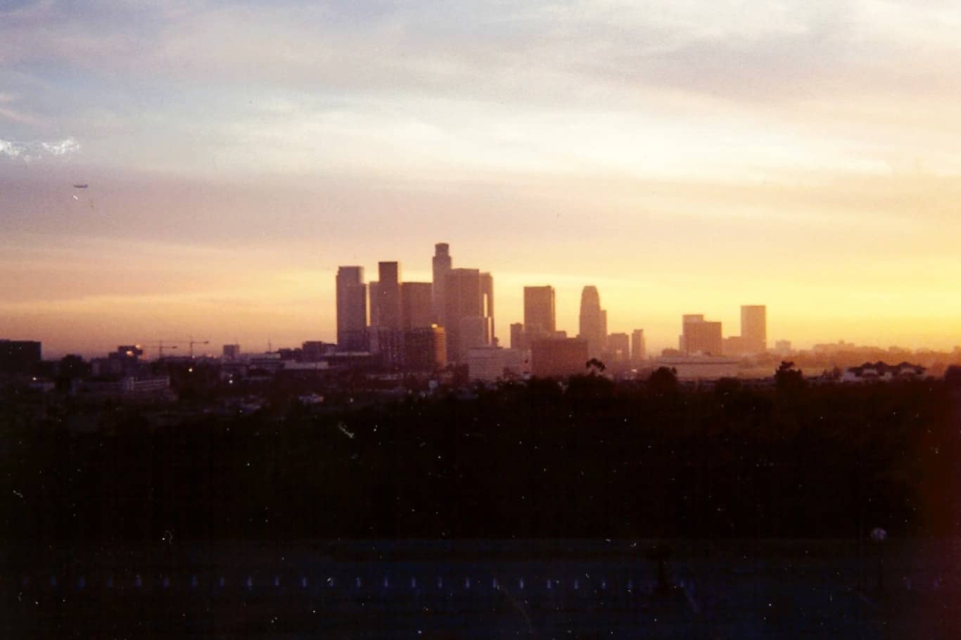 Santa+Ana+California+skyline | Los Angeles, California Skyline as seen from Dodger Stadium