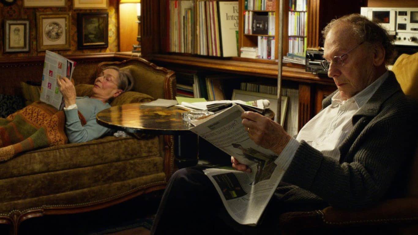 Amour (2012) | Jean-Louis Trintignant and Emmanuelle Riva in Amour (2012)