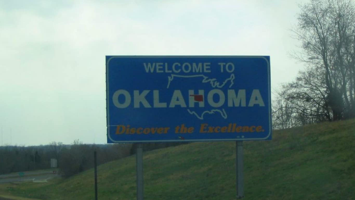 Fort+Smith+Arkansas-Oklahoma | Welcome to Oklahoma, Interstate 40 Westbound