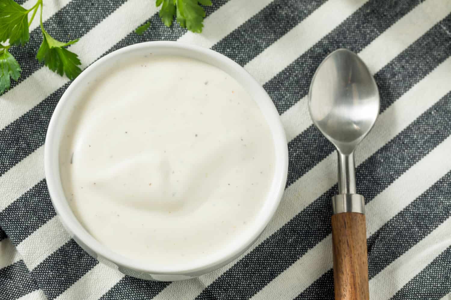 Creamy Homemade Ranch Dressing in a Bowl