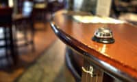Shot of a Desk Bell in hotel