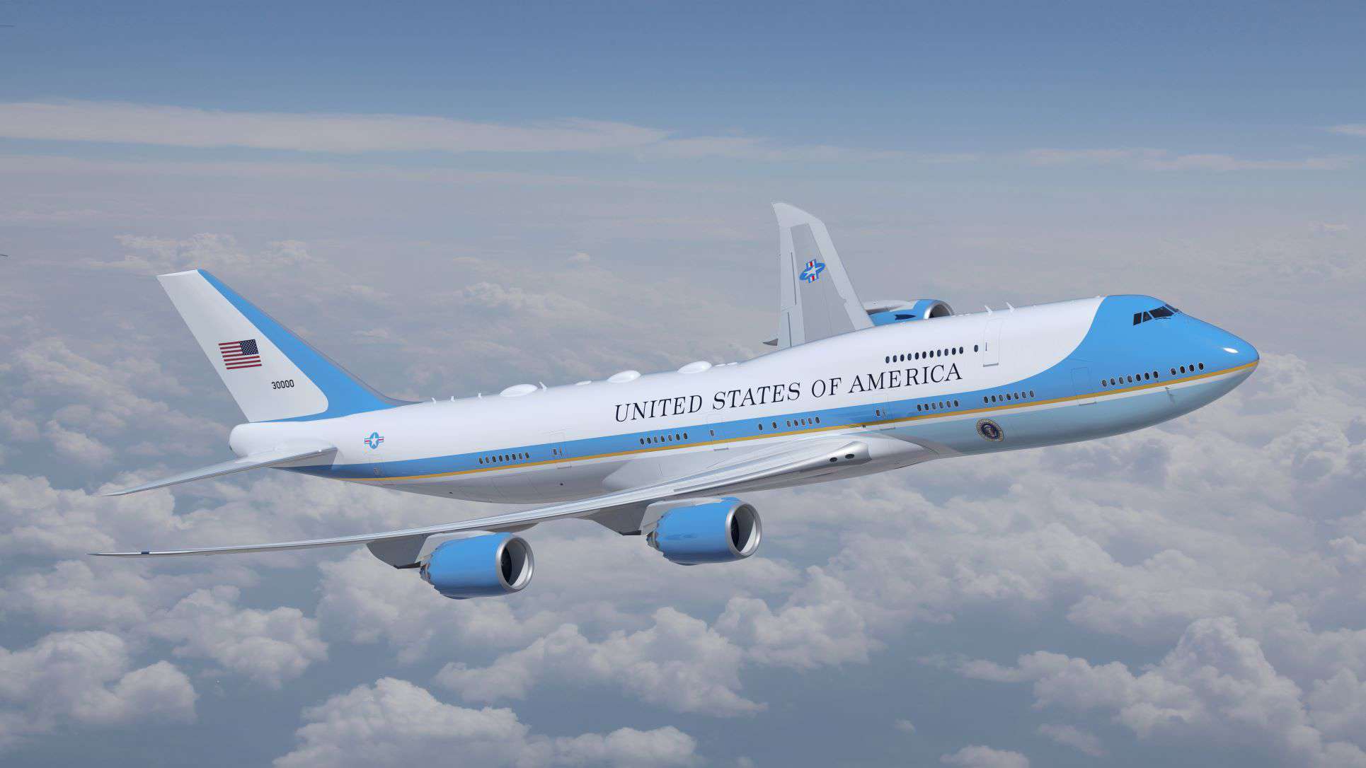 Paint scheme for the VC-25B Air Force One