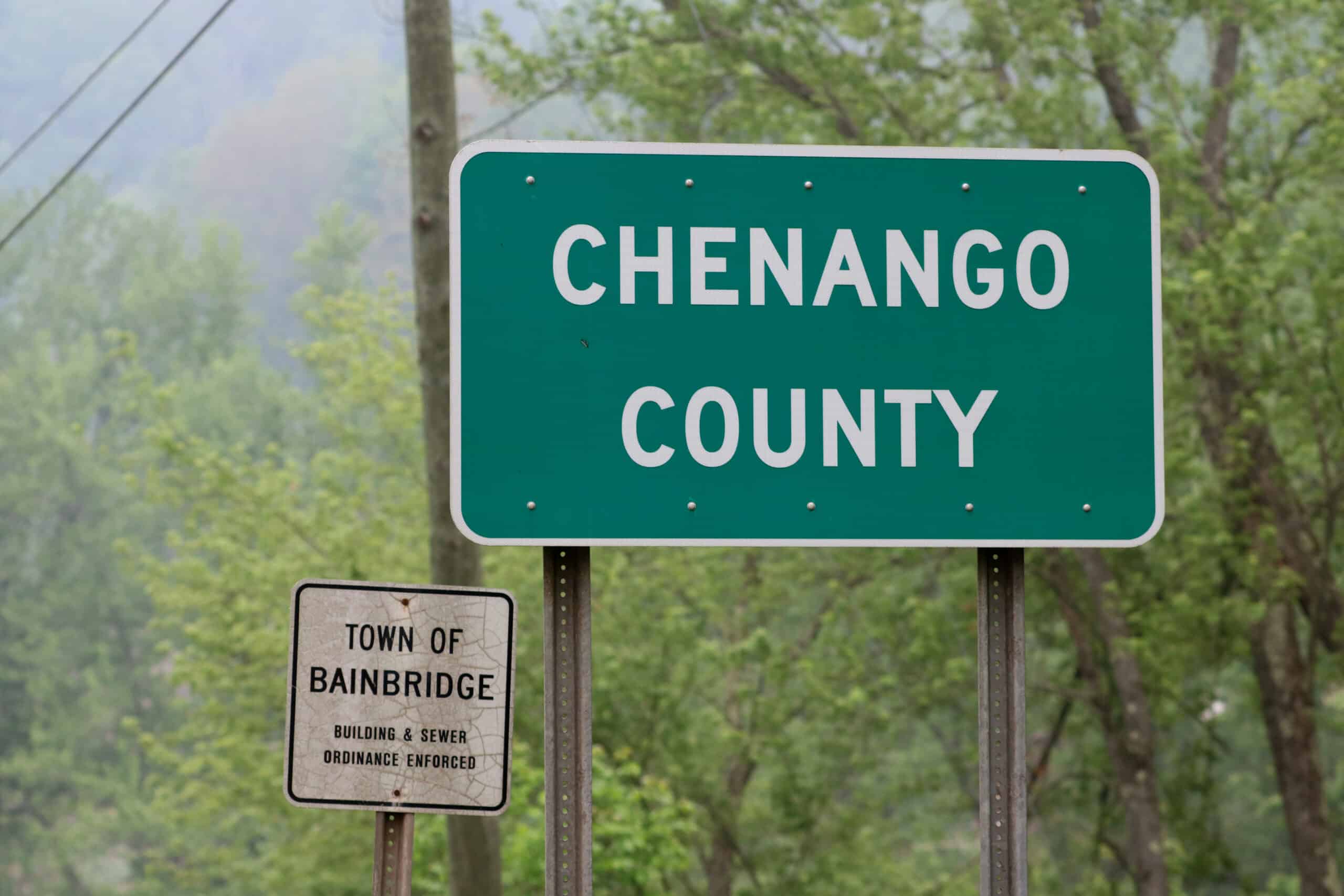 Chenango County sign by Tyler A. McNeil