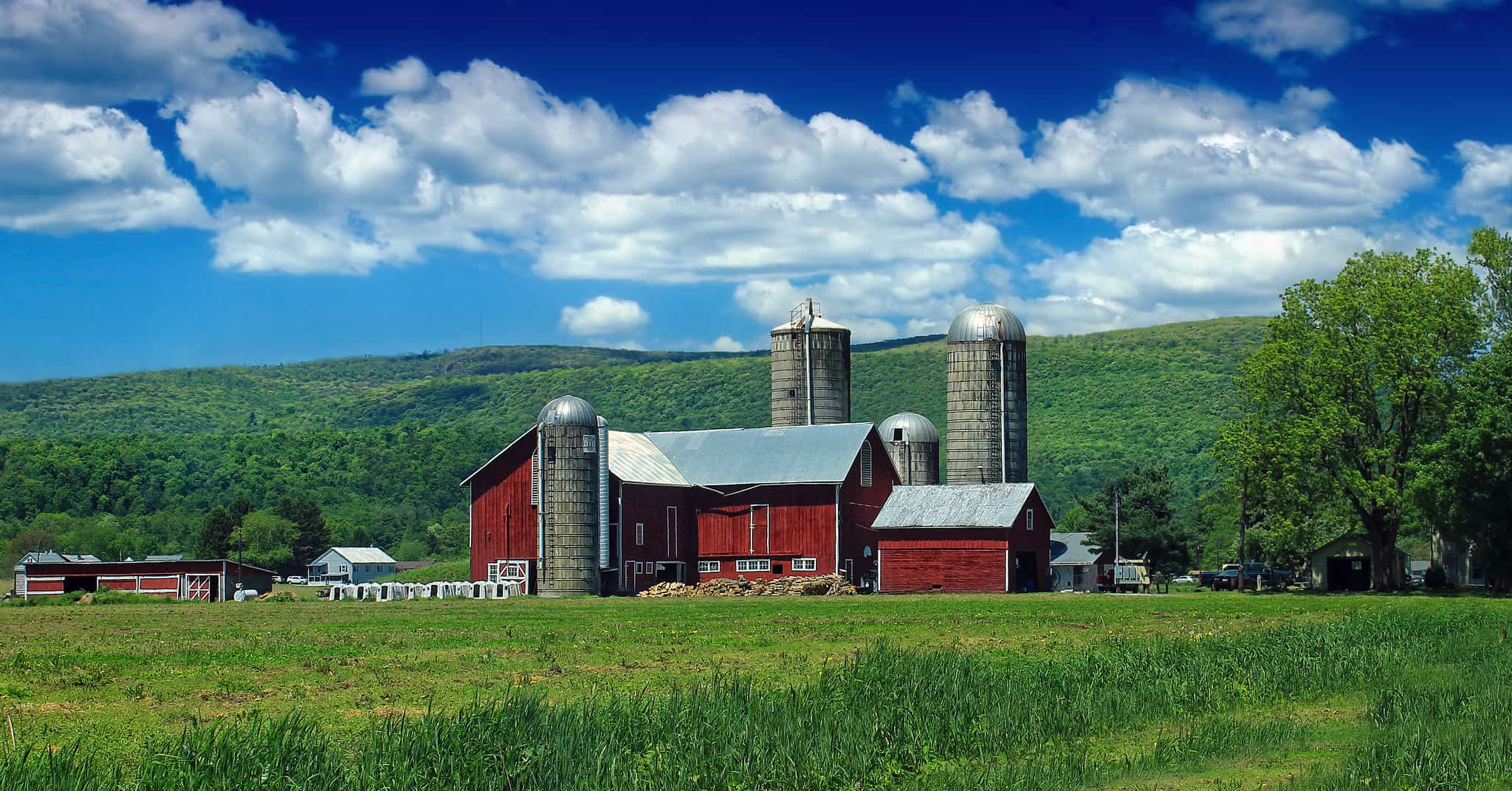 Farmstead, Pine Creek Township, Clinton County, Pennsylvania, U.S.A. by IIP Photo Archive