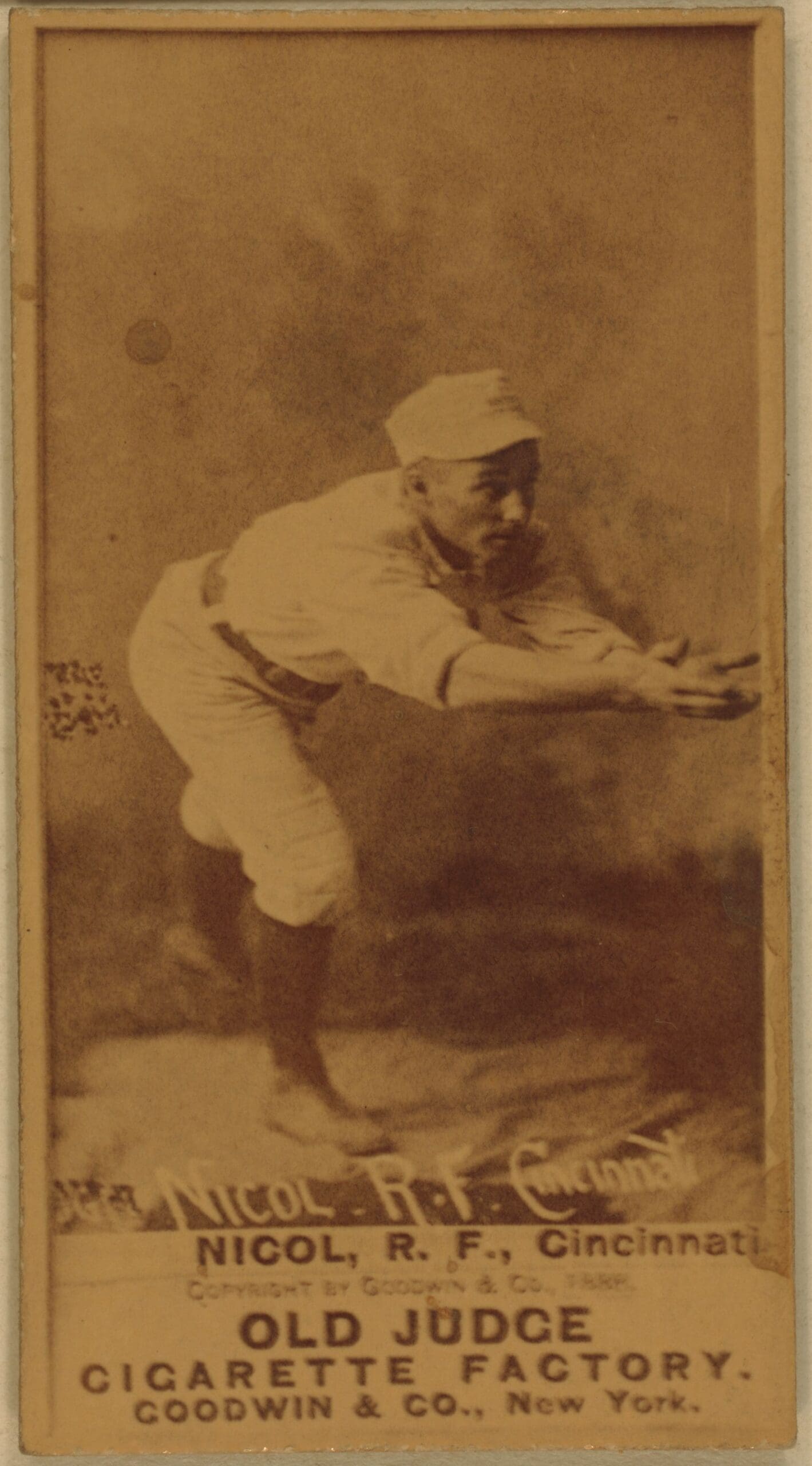 Hugh Nicol baseball card