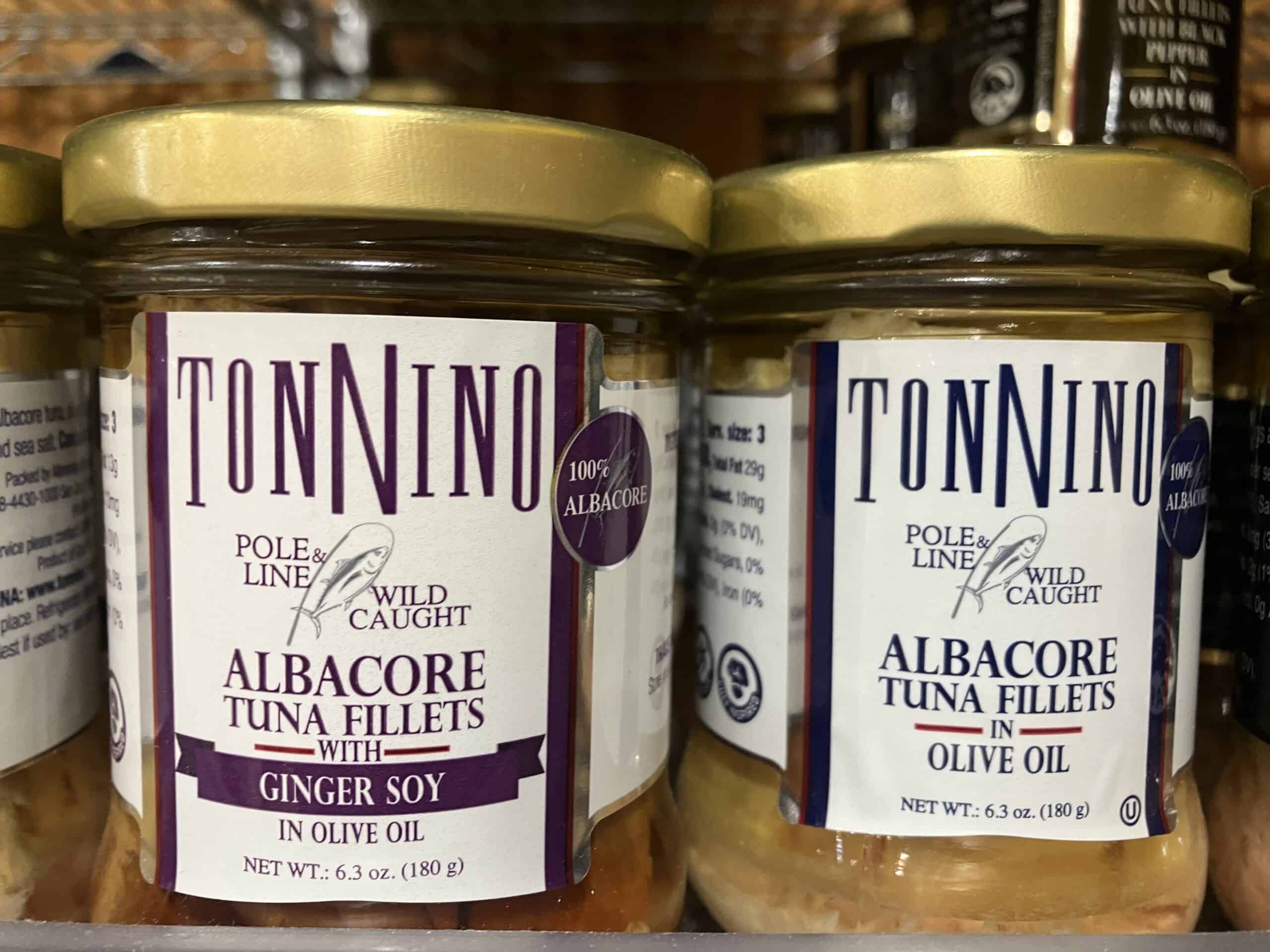 Tonnino tuna in glass jars