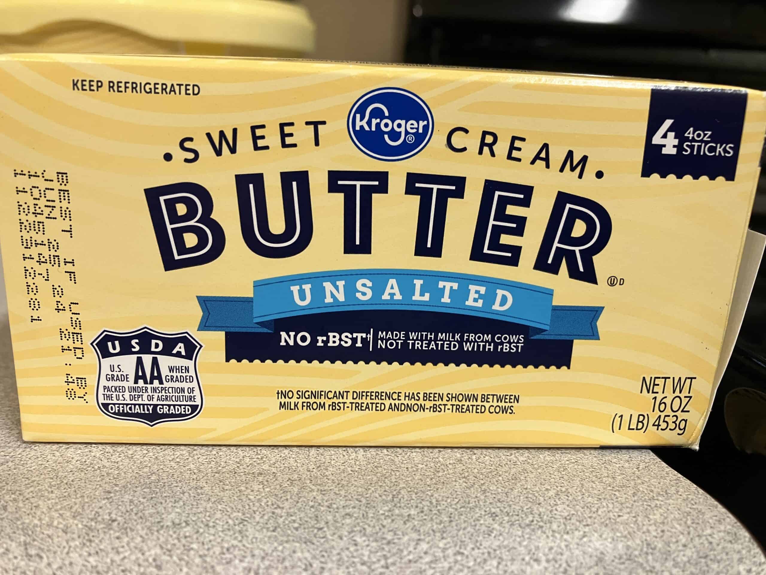 Kroger unsalted butter
