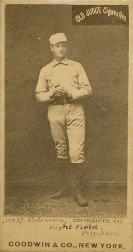 John Coleman 1887 baseball card