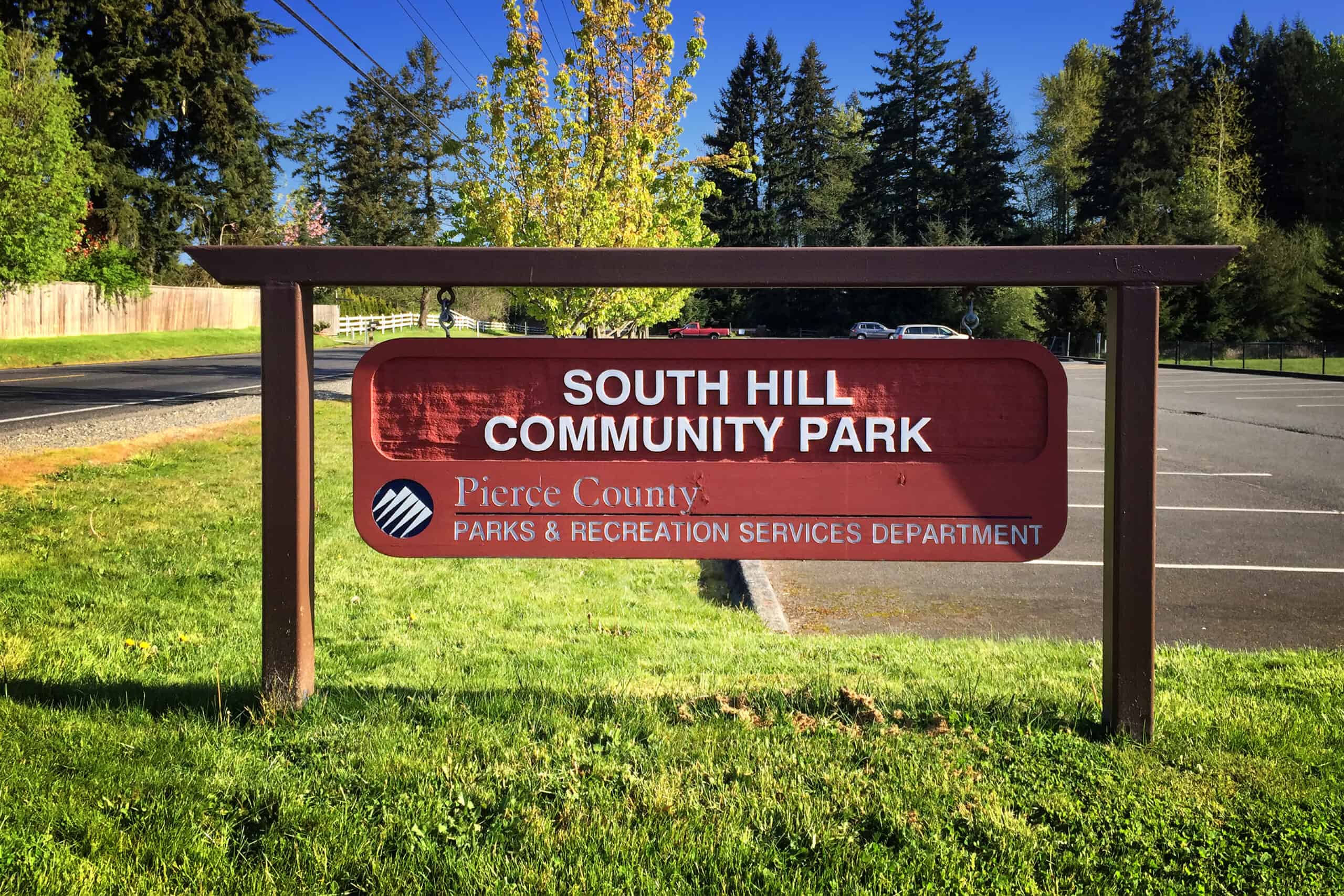 South Hill Community Park sign by Steven Pavlov