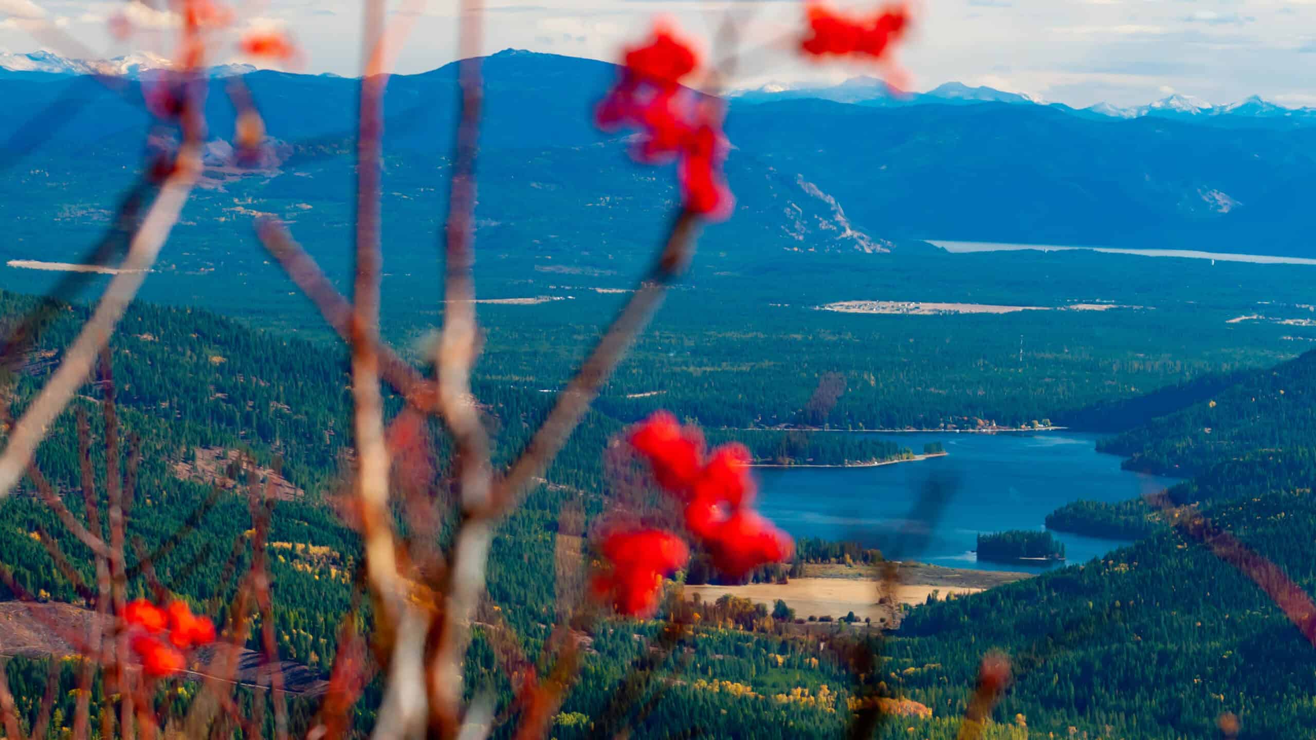 Spirit Lake, Idaho, as viewed from Mt. Spokane, WA by LibertyLakeAnne