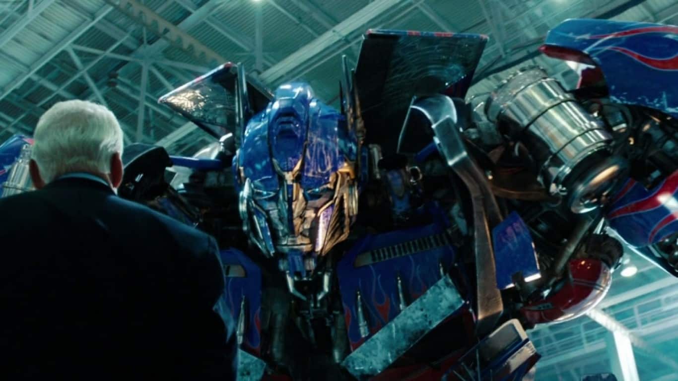 Transformers: Dark of the Moon (2011) | Buzz Aldrin and Peter Cullen in Transformers: Dark of the Moon (2011)