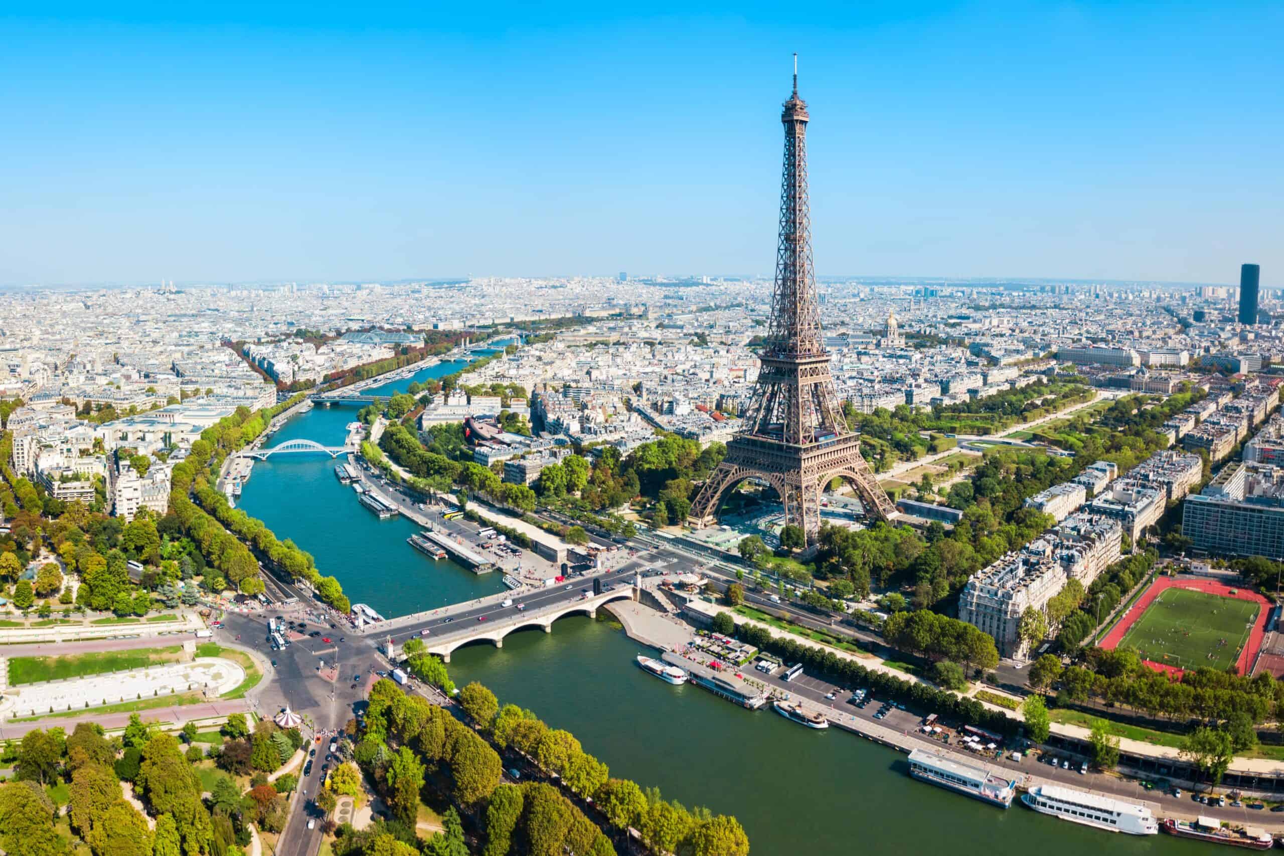 France | Eiffel Tower aerial view, Paris